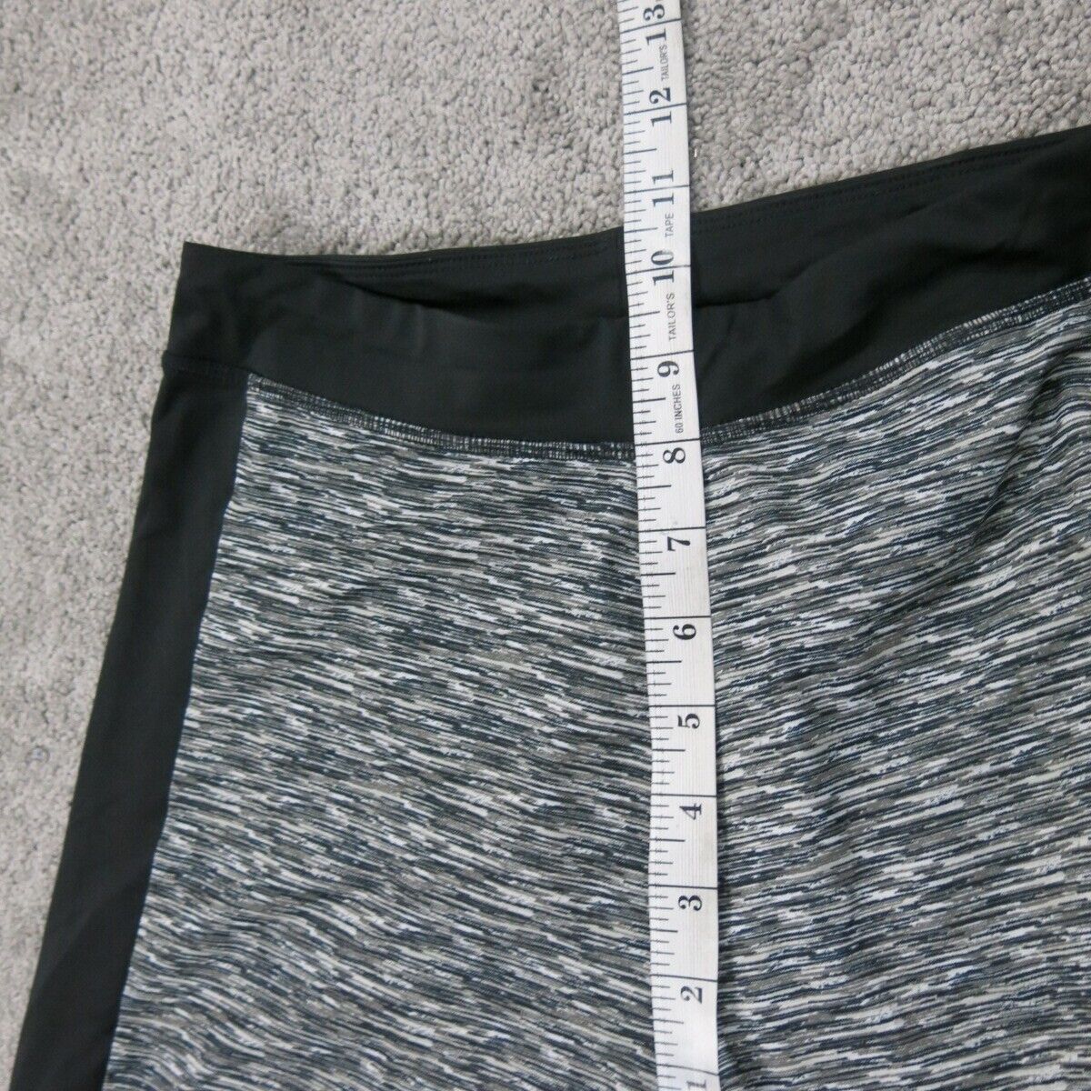 Adidas Womens Legging Gym Training Skinny Leg Low Rise Black Gray Size X Large