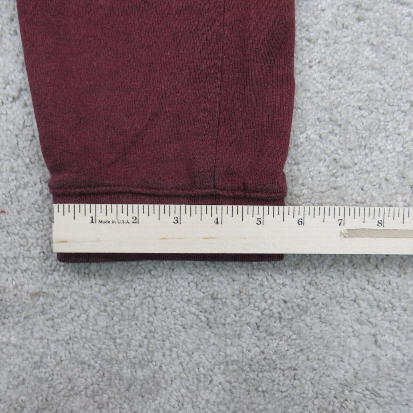 Levis Mens Pant Jogger Drawstring Waist Mid Rise Pockets Maroon Size Medium
