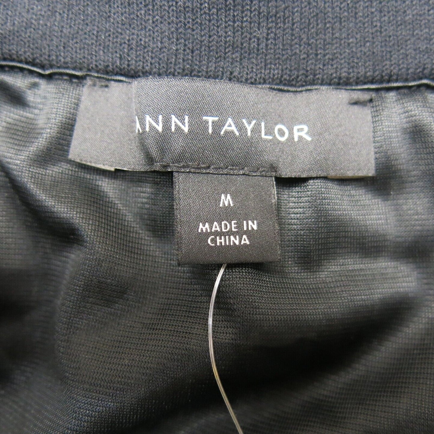 Ann Taylor Womens Skirt 23197329 Accent Details Stretch Waist Black White Medium