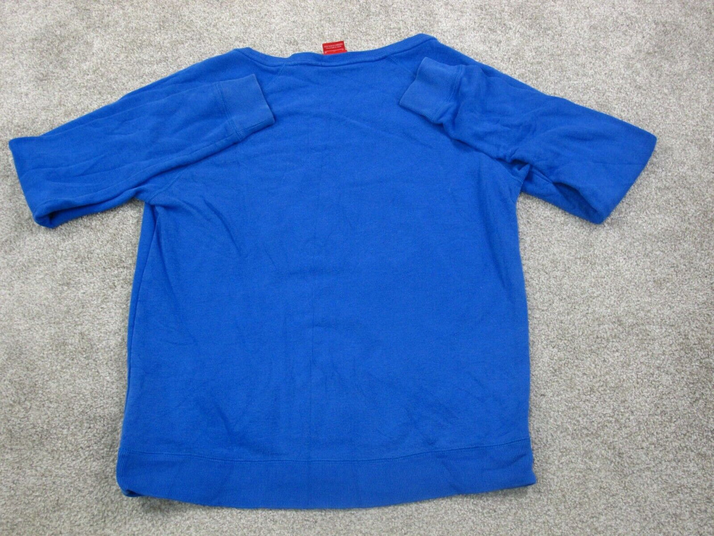 Nike Women Pullover Sweatshirt Long Sleeves Crew Neck Kangaroo Pockets Blue SZ M