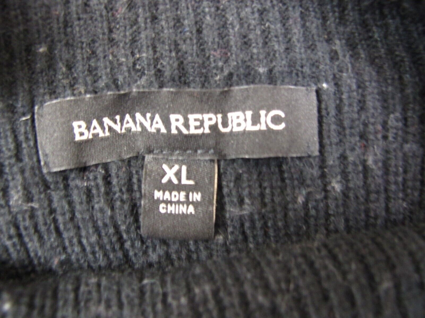 Banana Republic Womens Knitted Pullover Sweater Bell Sleeve Black Size X Large