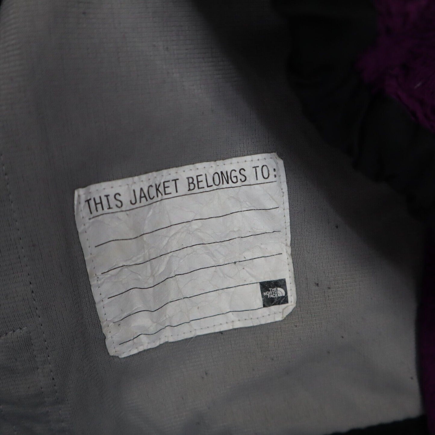The North Face Youth Girls Denali Fleece Jacket Full Zip Purple Black Size Large