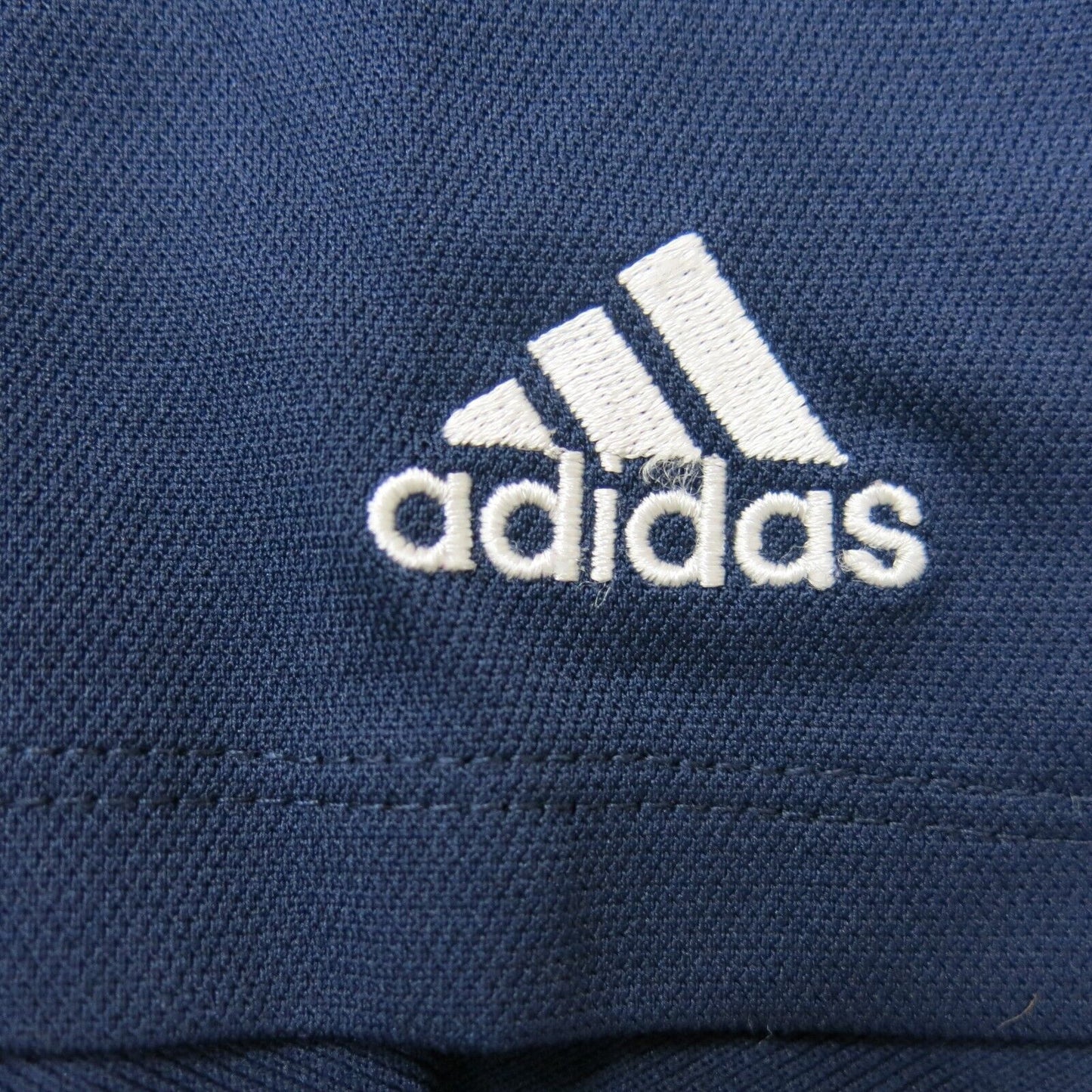 Adidas Mens Polo Shirt Short Sleeves Logo Navy Blue Size X Large