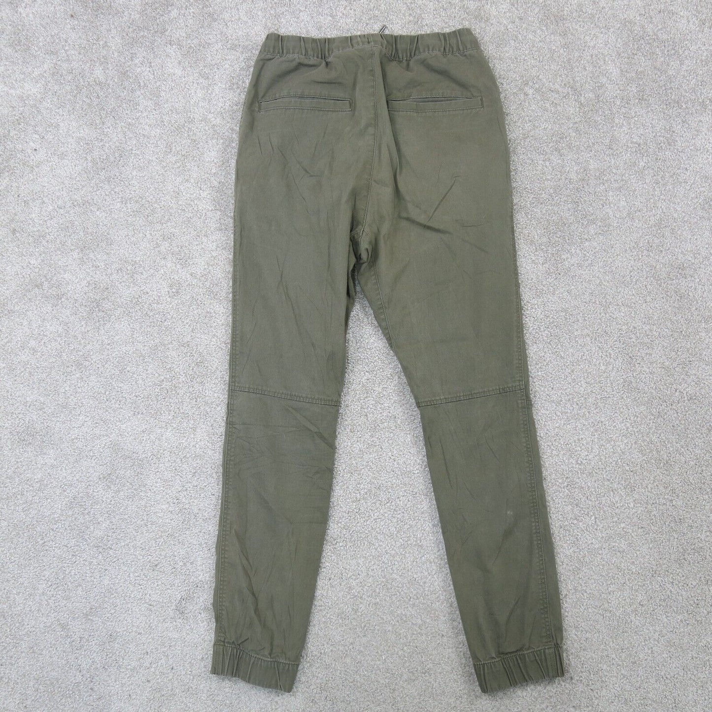 Divided By H&M Womens Pant Jogger High Rise Drawstring Waist Clay Green Size XS