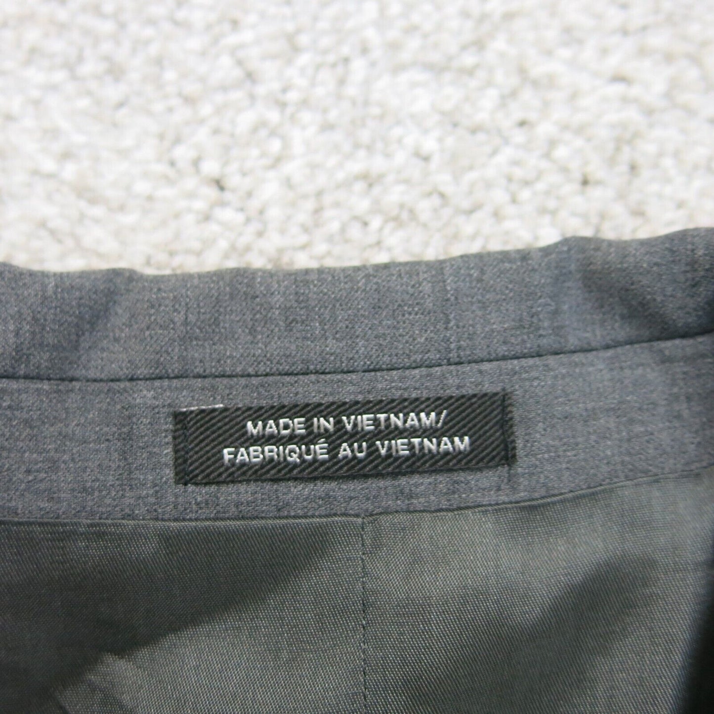 Express Mens Blazer Coat Single Breasted Long Sleeves Pockets Gray Size 40R