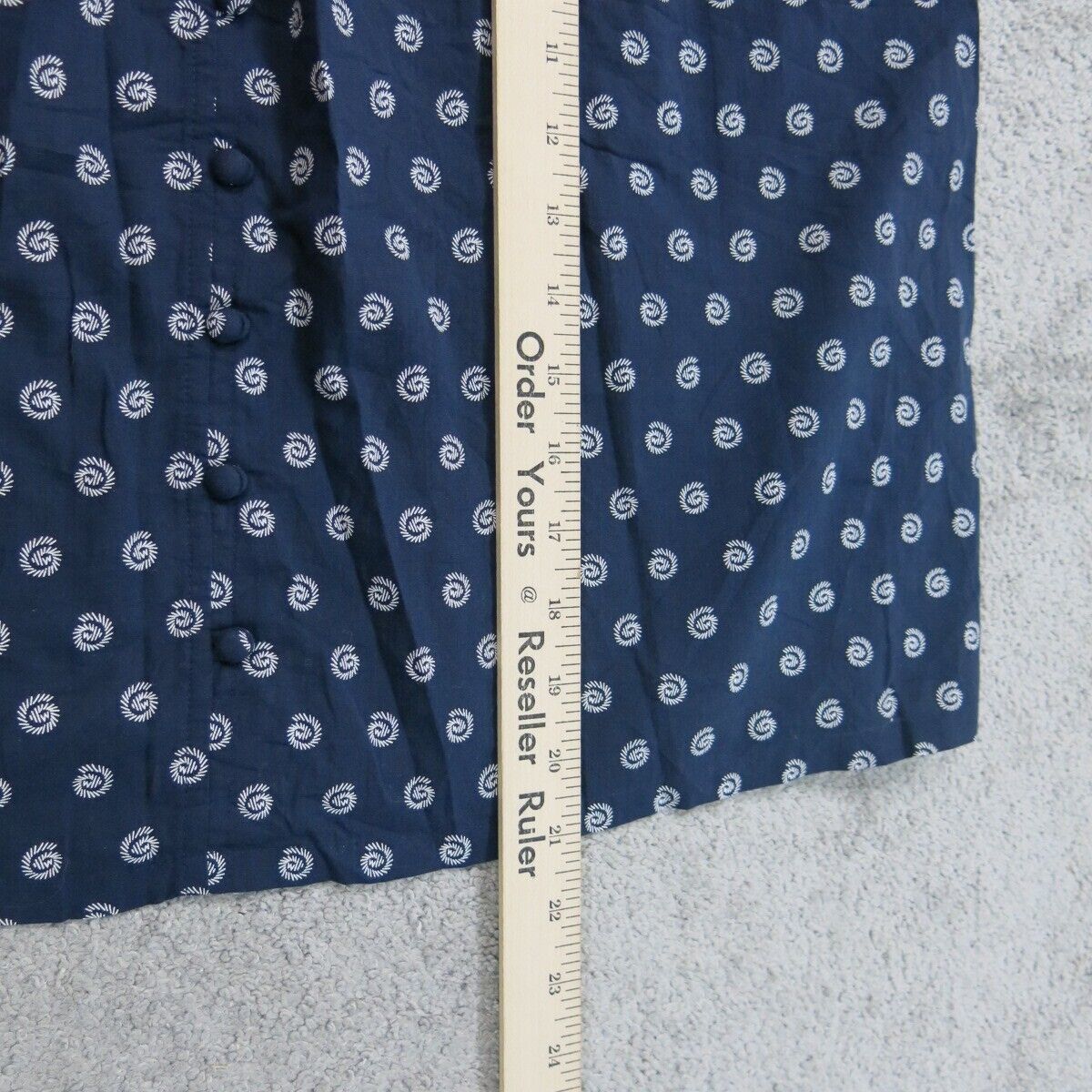 Loft Womens Activewear Polka Dot Tank Top V Neck Sleeveless Blue Size Small