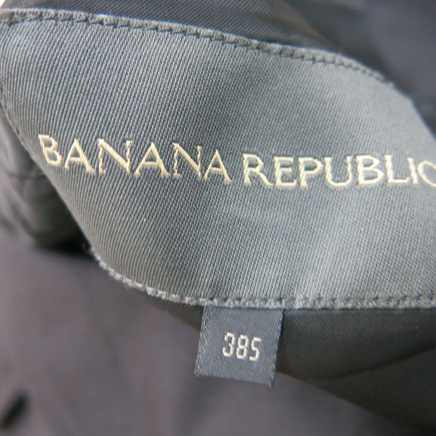 Banana Republic Mens Blazer Coat Jacket Long Sleeves Collard Black Size 385