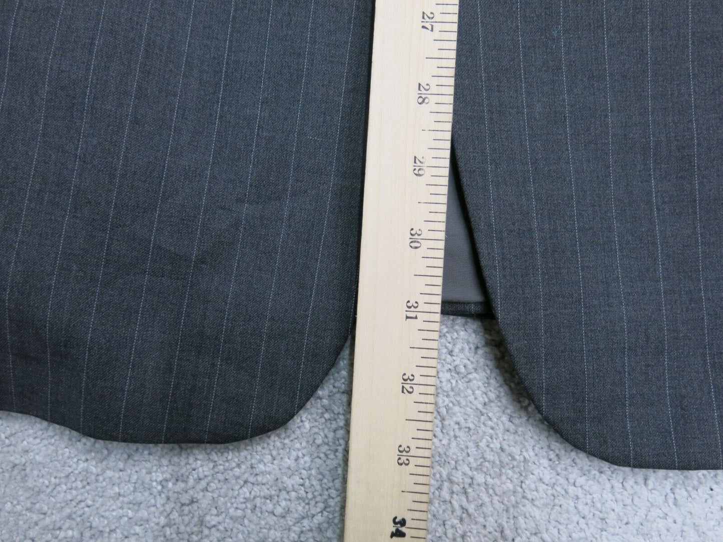 Lauren Ralph Lauren Mens Blazer Coat Single Breasted Long Sleeves Black Size 44R