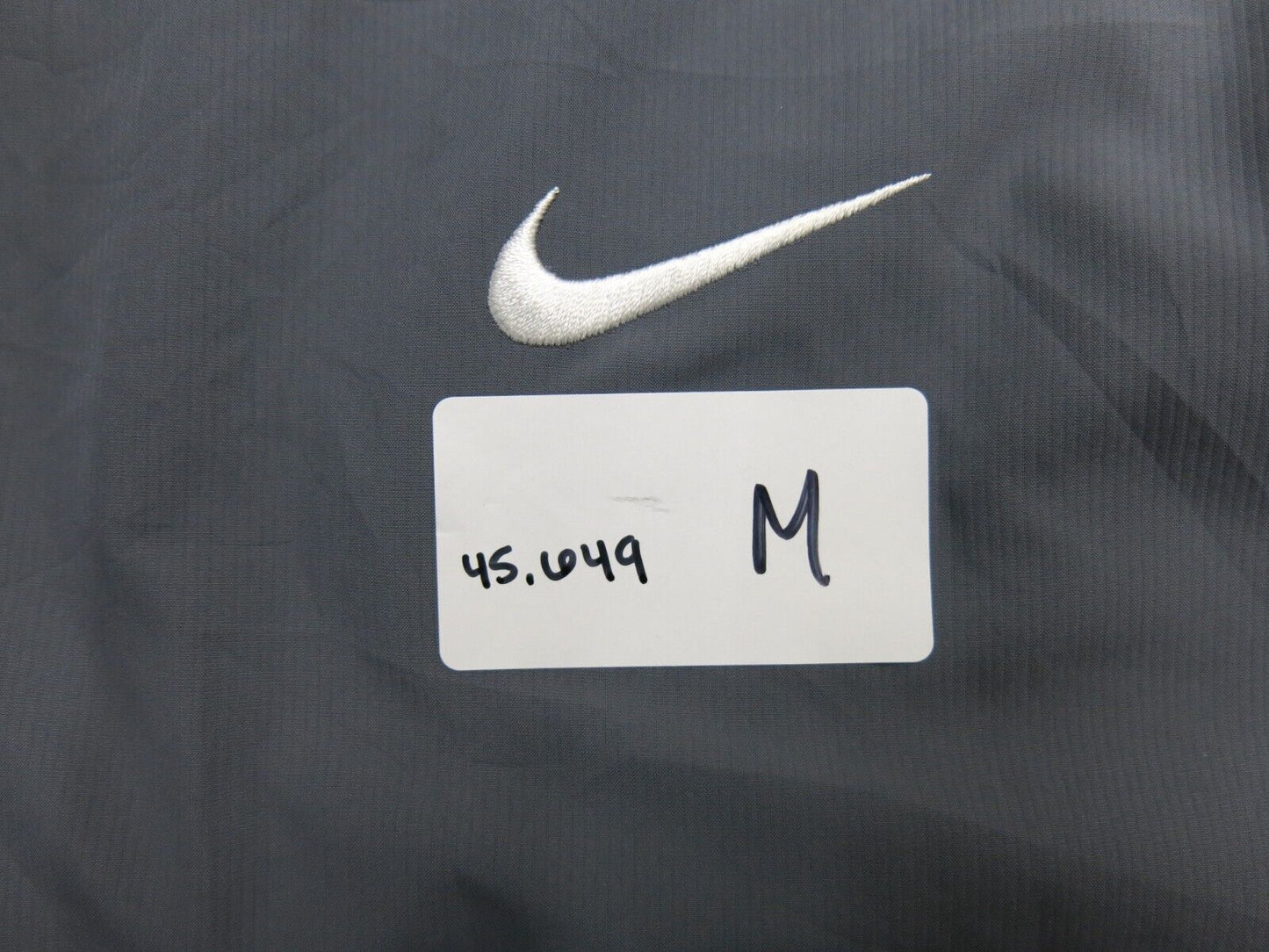 Nike Dri Fit Mens Sweatshirt 1/4 Zip Long Sleeve Jacket Logo Gray Size Small