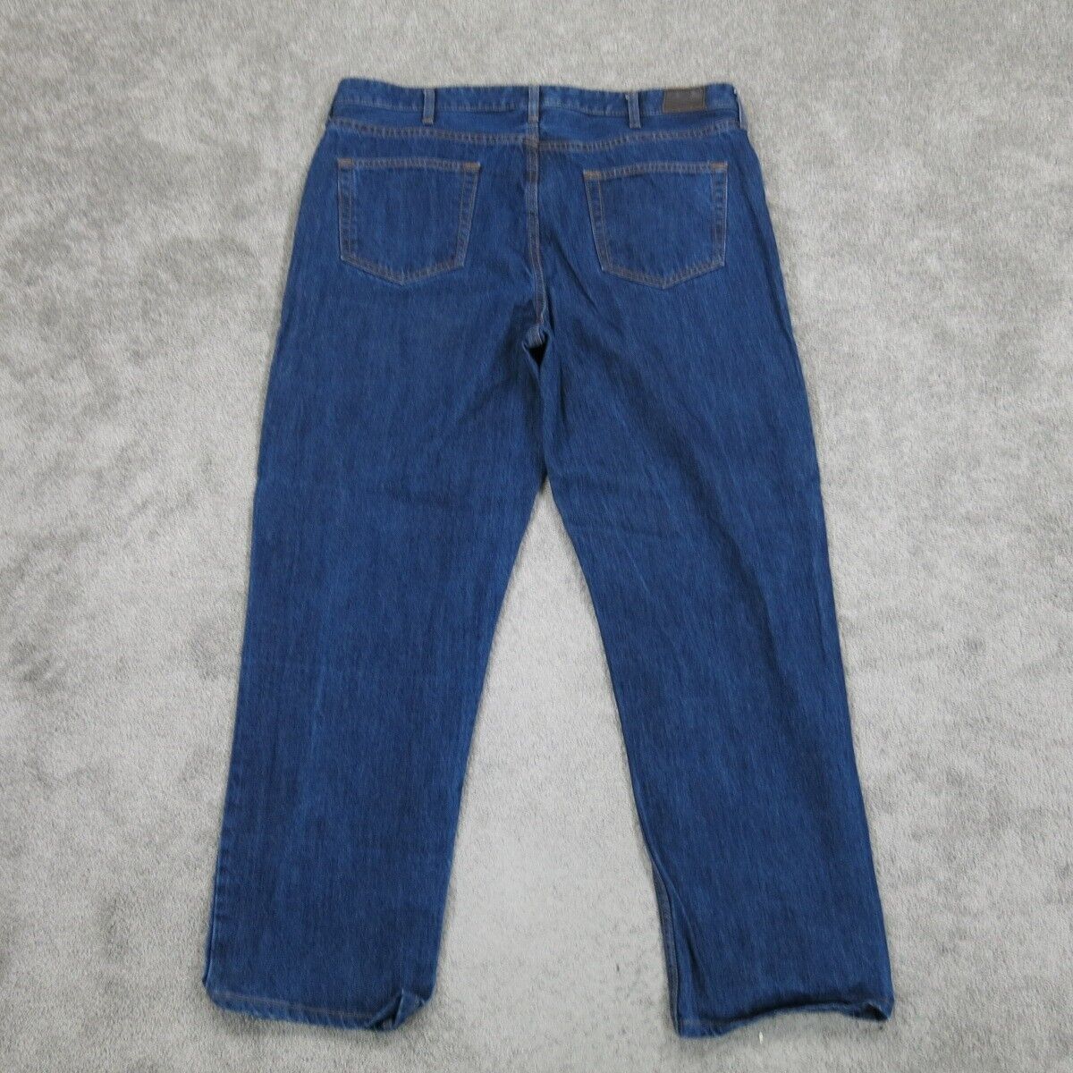 Lands Ends Mens Jeans Boyfriend Relaxed Fit Straight Leg Mid Rise Blue Size 40