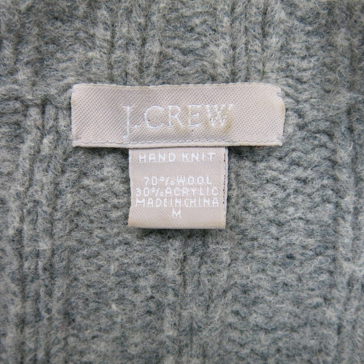 J. Crew Womens Cardigan Sweater Knitted Long Sleeves Gray Size Medium