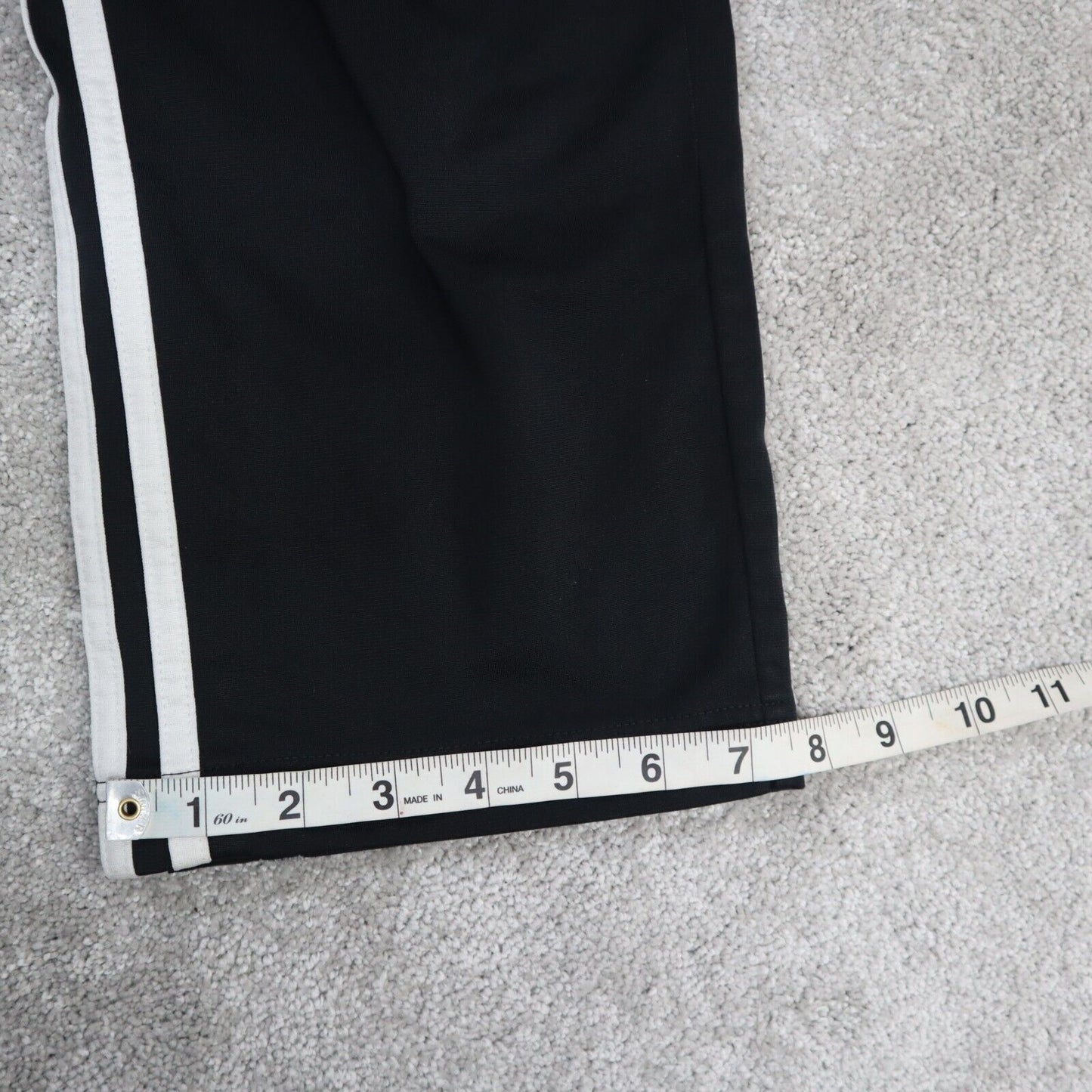 Adidas Track Pants Youth Boys Medium Black Jogging Pants Elastic Waist