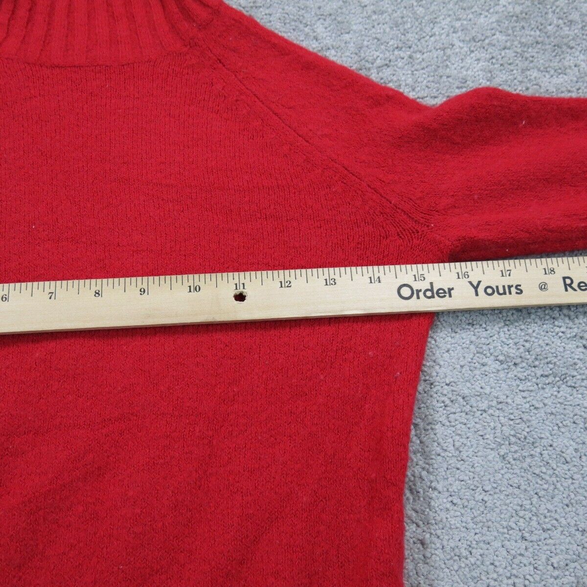 Gap Womens Pullover Sweater Top Stretch Long Sleeves High Neck Red Size Small