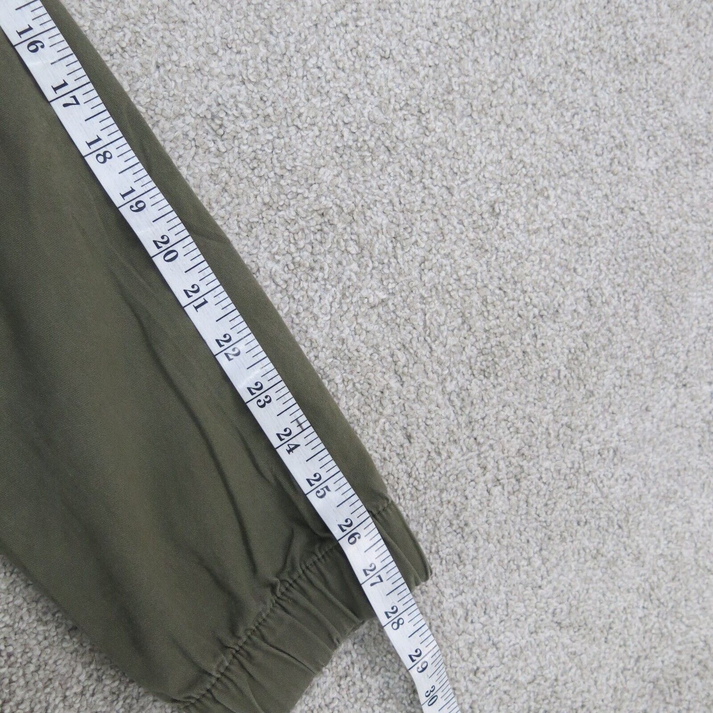 Divided By H&M Womens Pant Jogger High Rise Drawstring Waist Clay Green Size XS