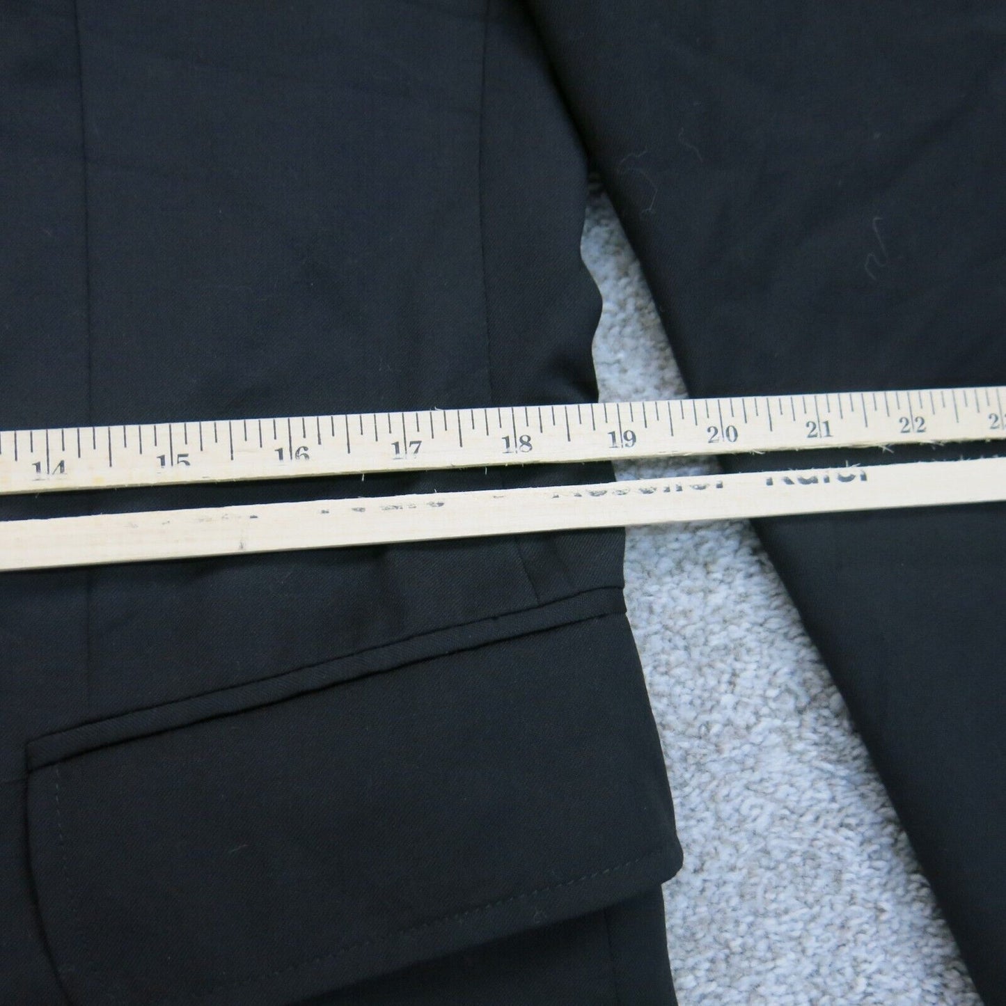 Banana Republic Mens Blazer Coat Jacket Long Sleeves Collard Black Size 385