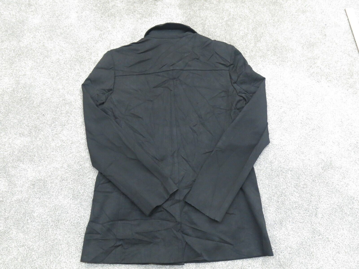 Talbots Womens Blazer Coat Single Breasted Pockets Stretch Black Size 6