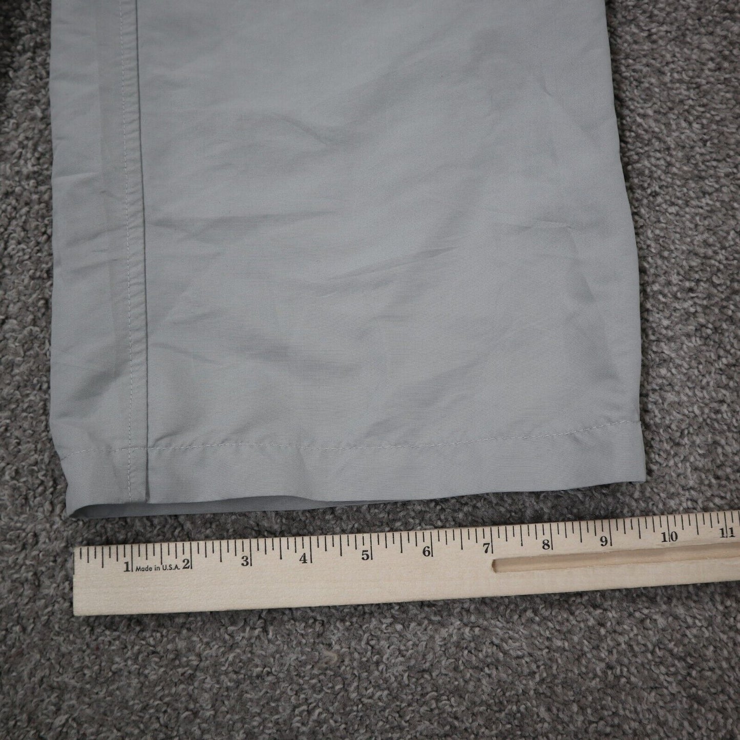 Abercrombie & Fitch Men Activewear Pant Straight Leg Ankle Zip Gray Size Medium