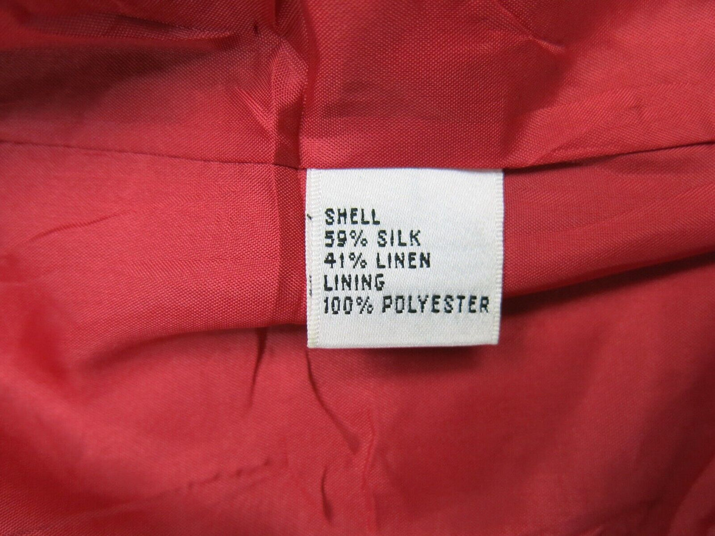 Talbots Womens Blazer Coat Single Breasted Long Sleeves Pockets Orange Size 8