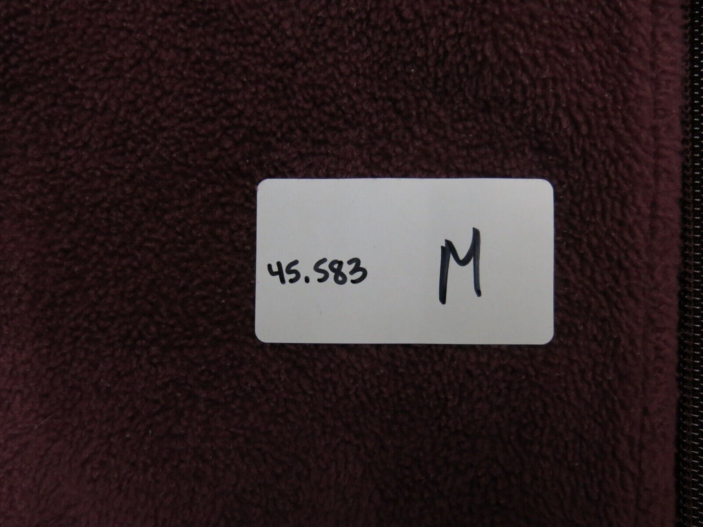 Columbia Men Full Zip Up Fleece Jacket Long Sleeves Mock Neck Maroon Size Small