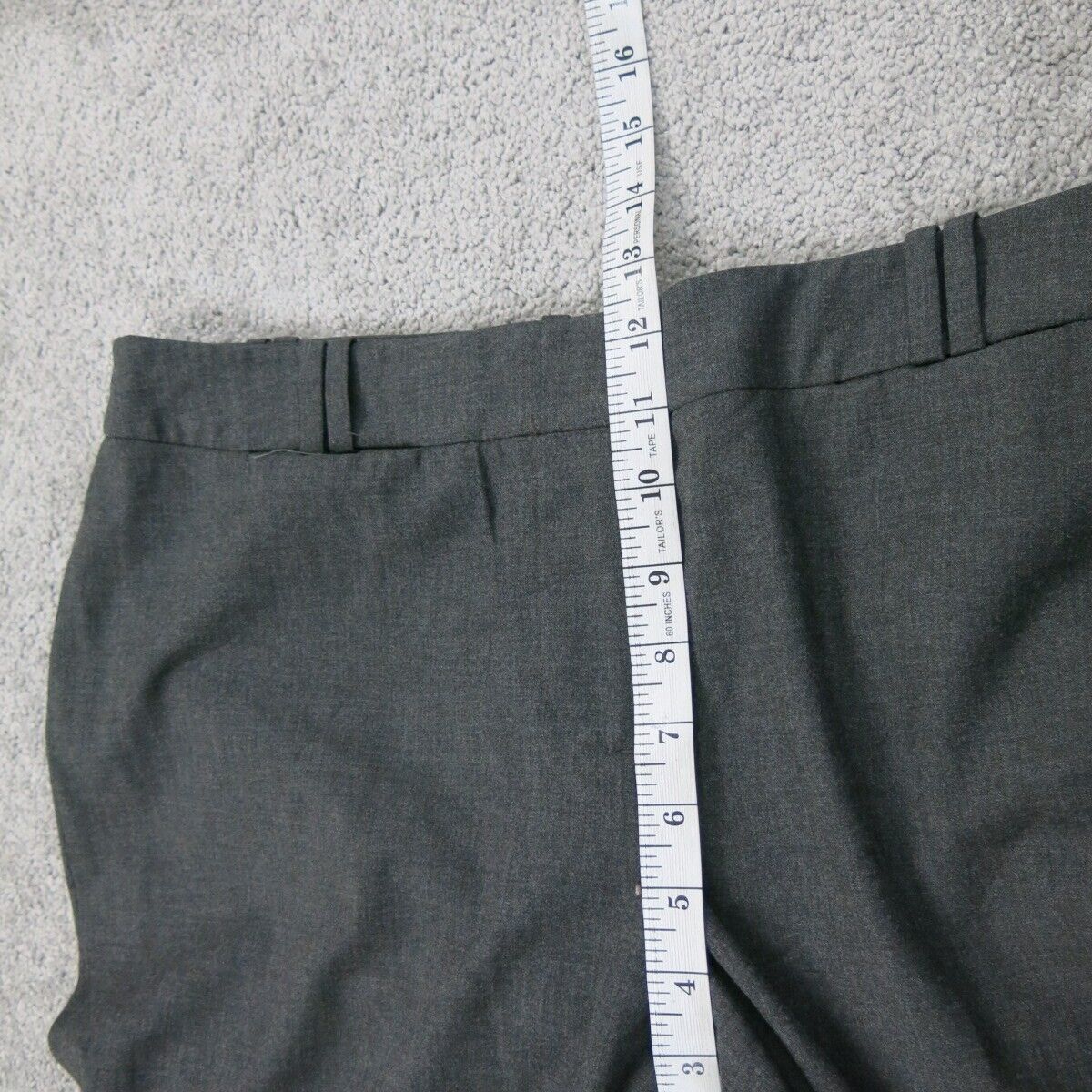 Ann Taylor Loft Womens Dress Pants High Rise Wide Leg Pockets Black SZ Petite 8