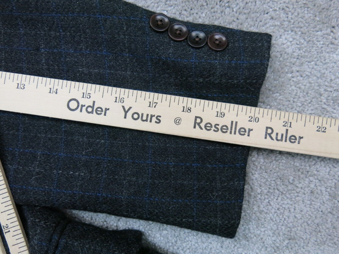 Nautica Mens Blazer Coat Single Breasted Long Sleeves Pockets Black Size 44R