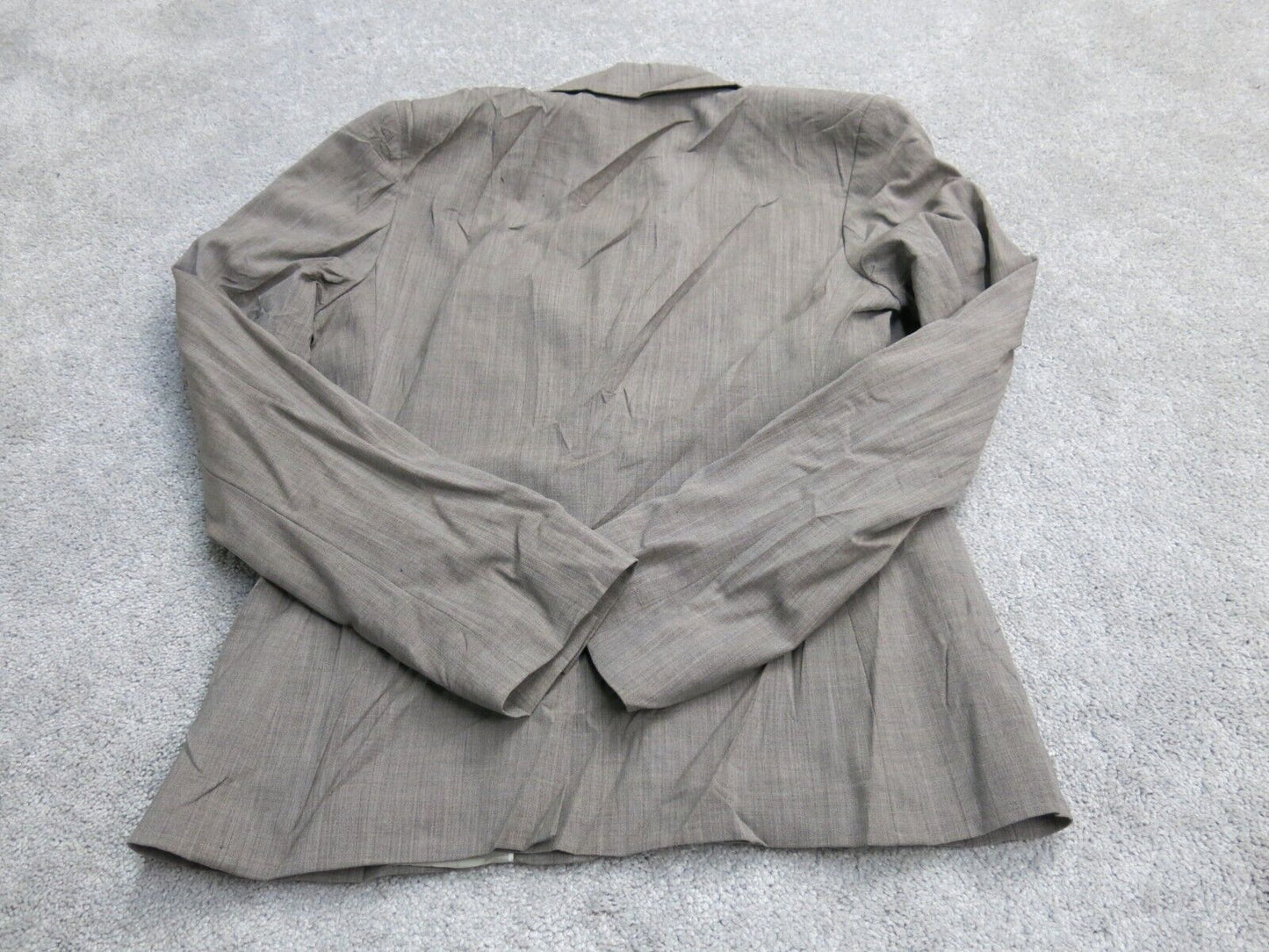 Banana Republic Womens Blazer Coat Stretch Long Sleeves Pockets Dark Gray Size 4