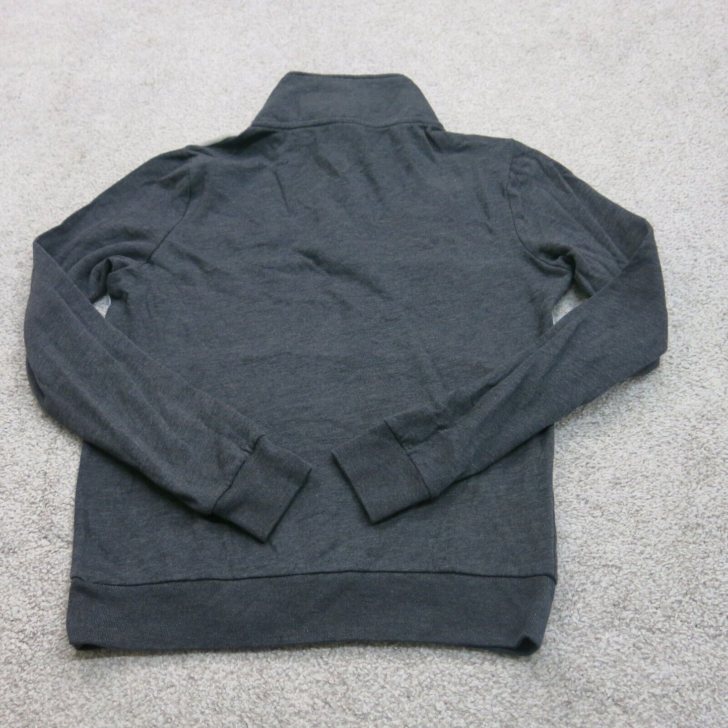 Victorias Secret Women Sweatshirt 1/4 Zip Sweater Pockets Mock Neck Black SZ XS