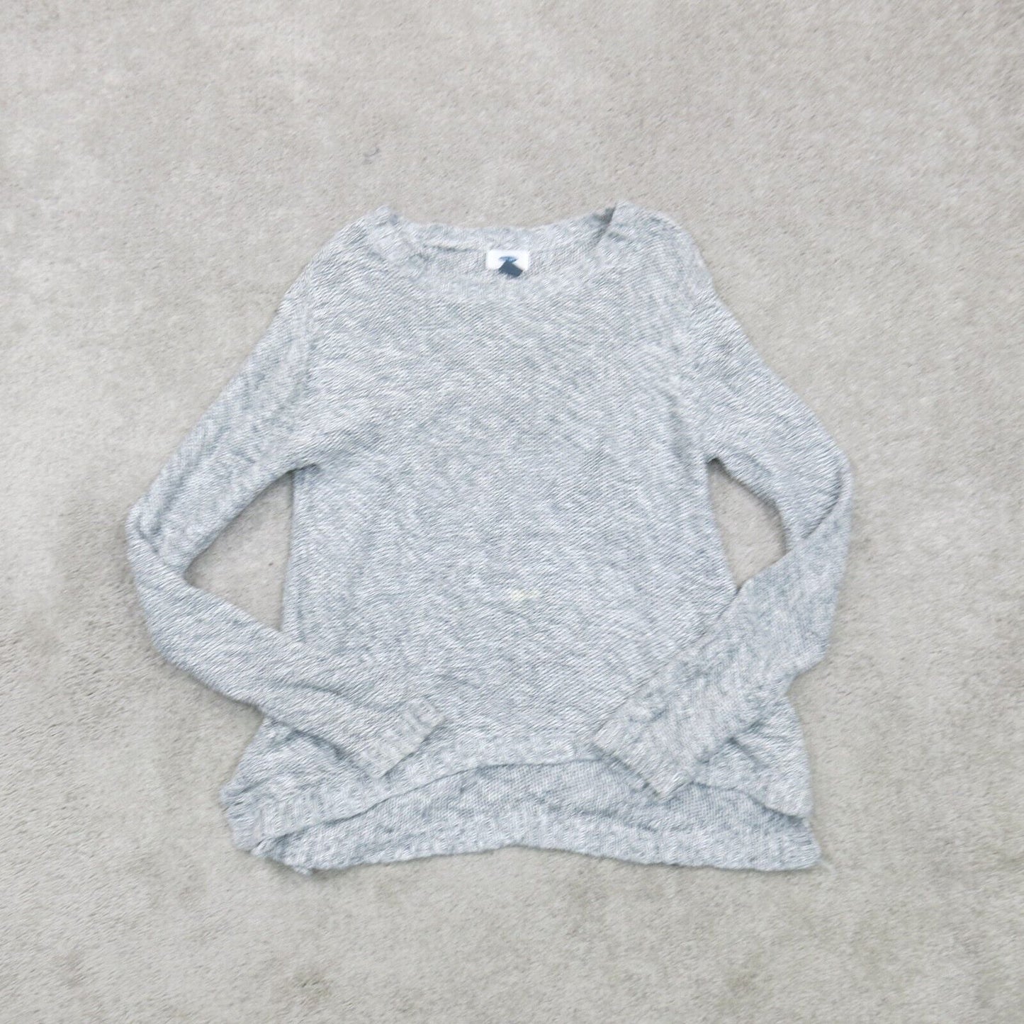 Old Navy Womens Pullover Sweater Boat Neck Standard Fit Solid Gray Size XL 14