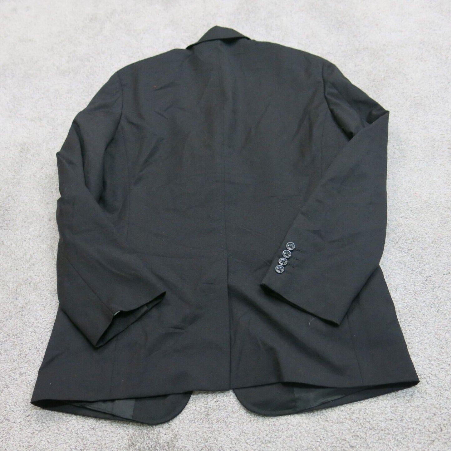 Banana Republic Mens Blazer Coat Jacket Long Sleeves Collard Black Size 385