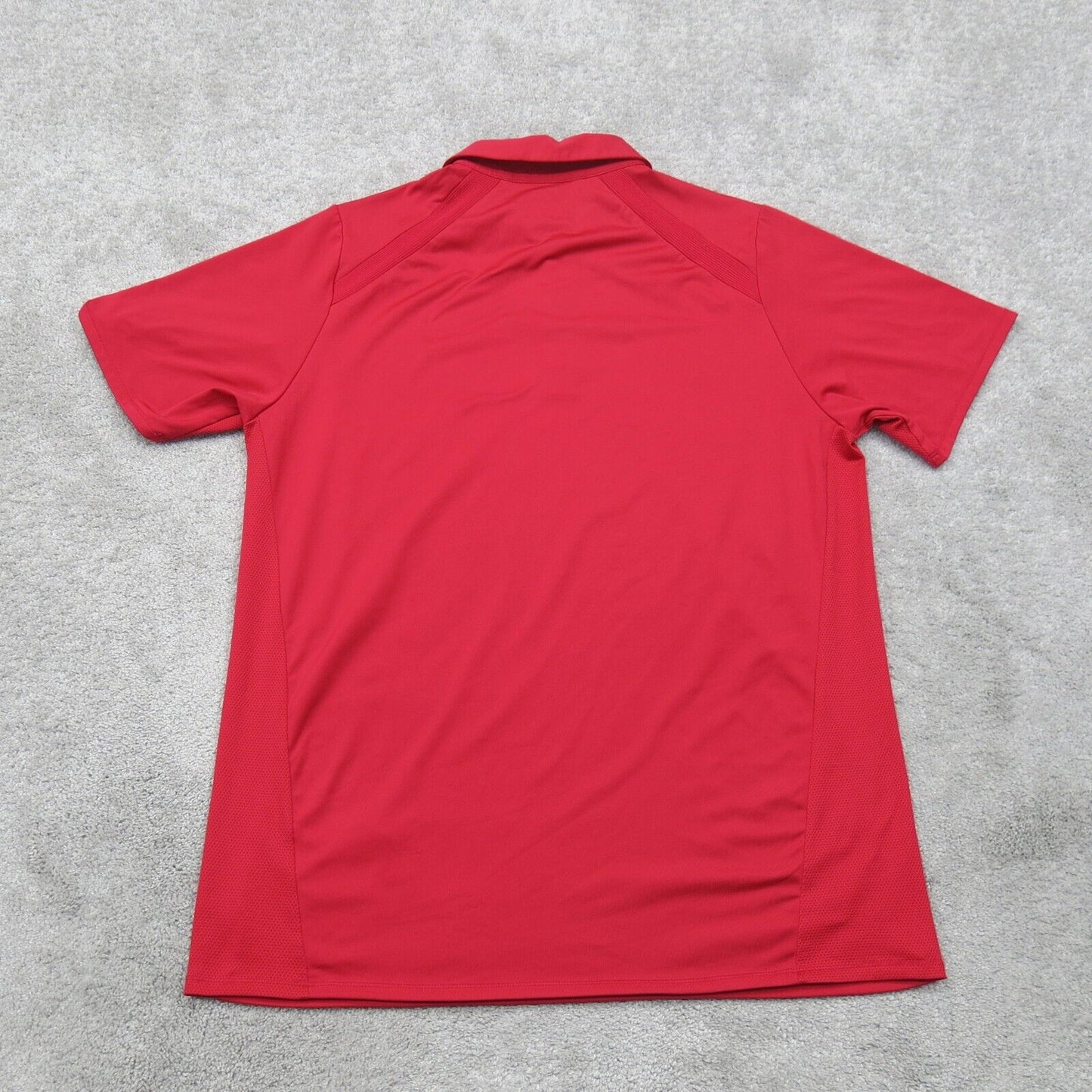 Adidas Mens Golf Polo Shirt Short Sleeves Puremotion Red Size Large