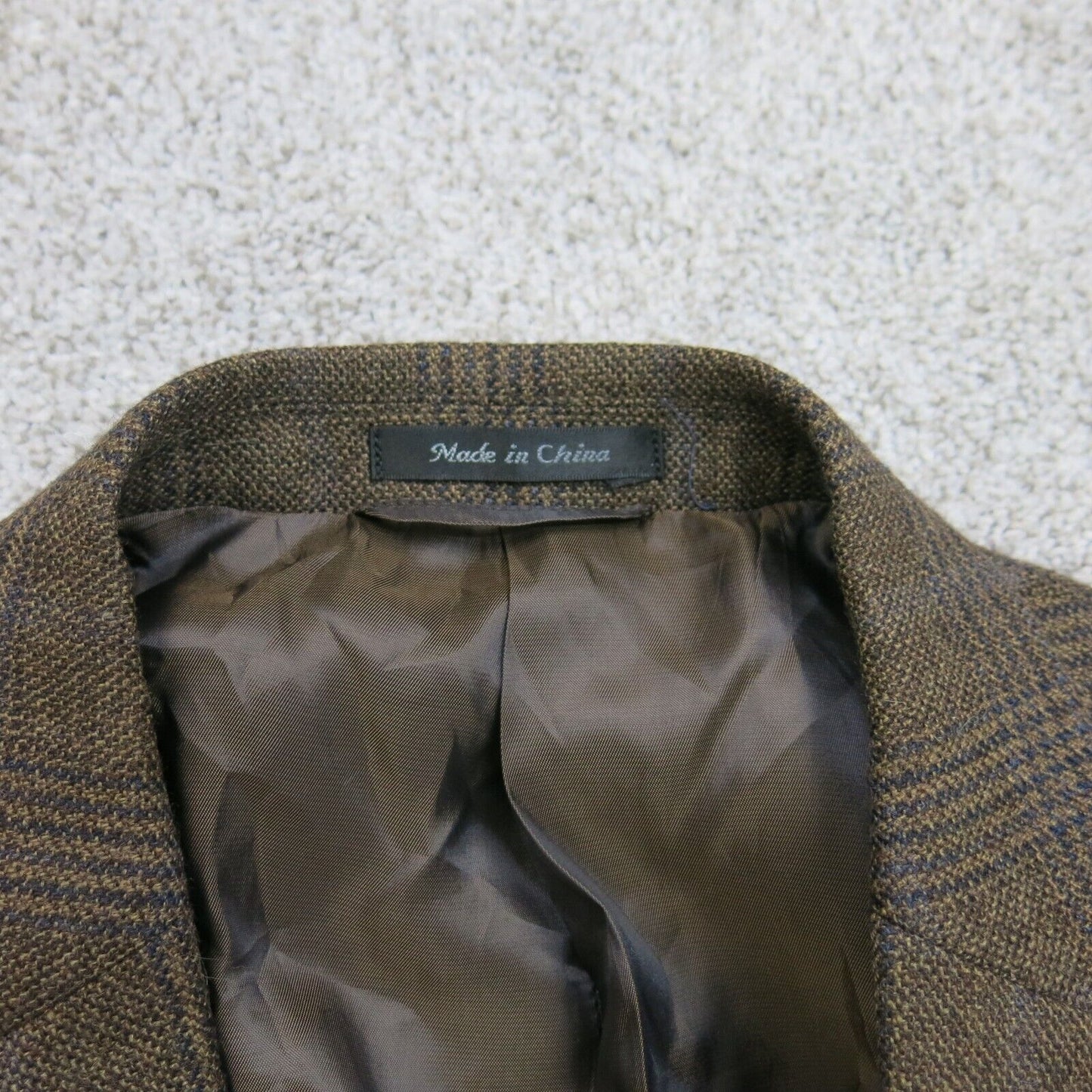 Lauren Ralph Men Blazer Coat Jacket Long Sleeve 2 Button Dark Gray Size 46
