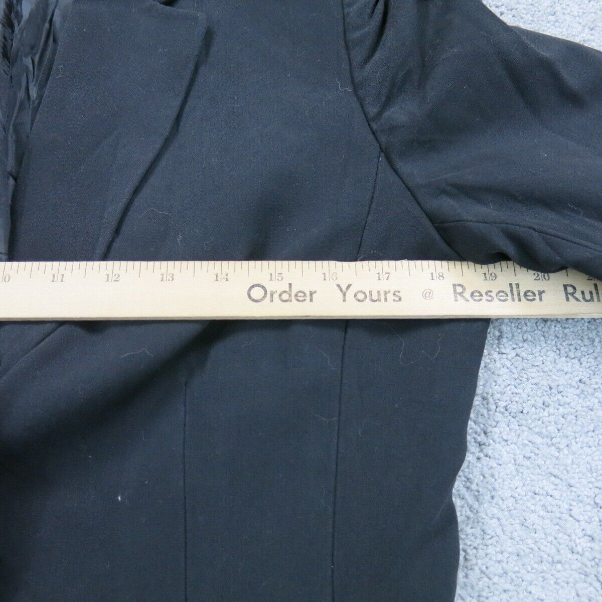 Tahari Womens Blazer Coat Jacket Single Breasted Long Sleeves Black Size 10