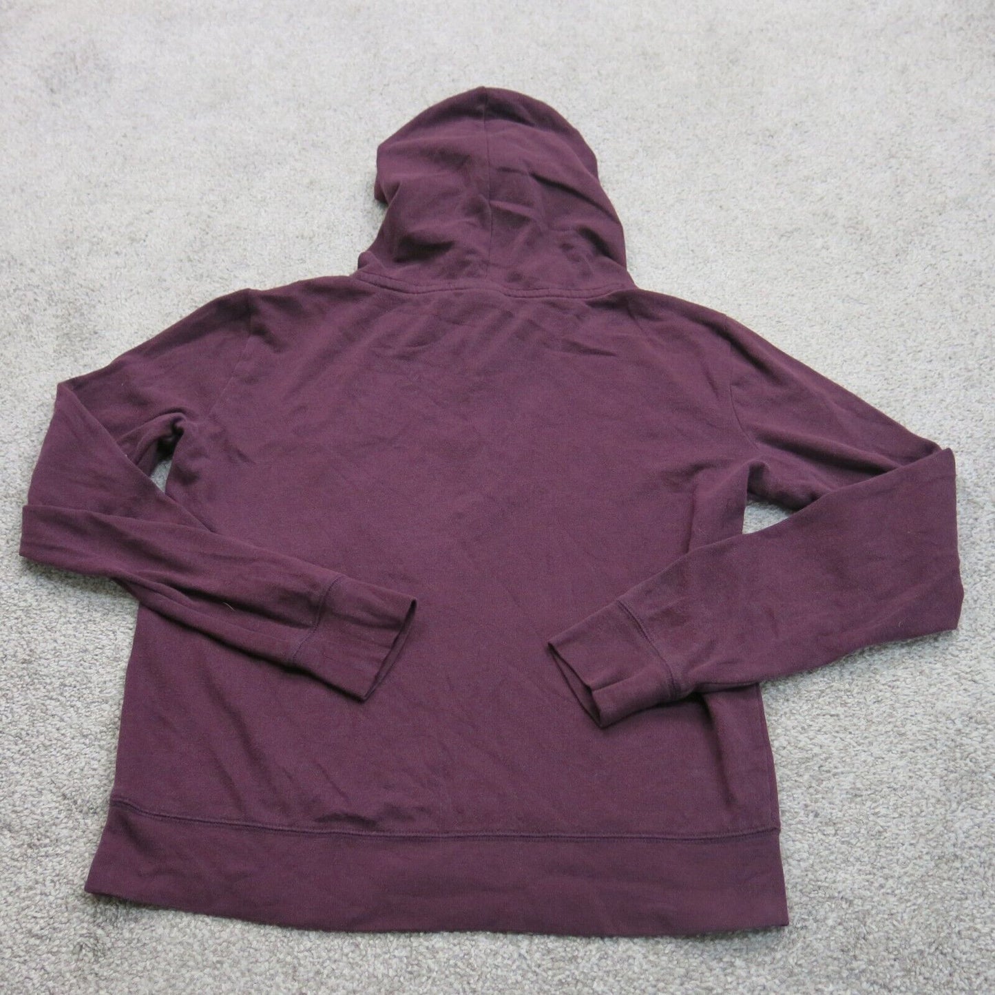 Pink Victorias Secret Womens Hoodie 1/4 Zip Kangaroo Pockets Maroon Size S/P