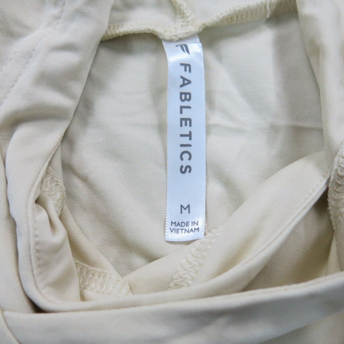 Fabletics Womens Hoodie Sweatshirt Long Sleeves Drawstring Light Yellow Size M