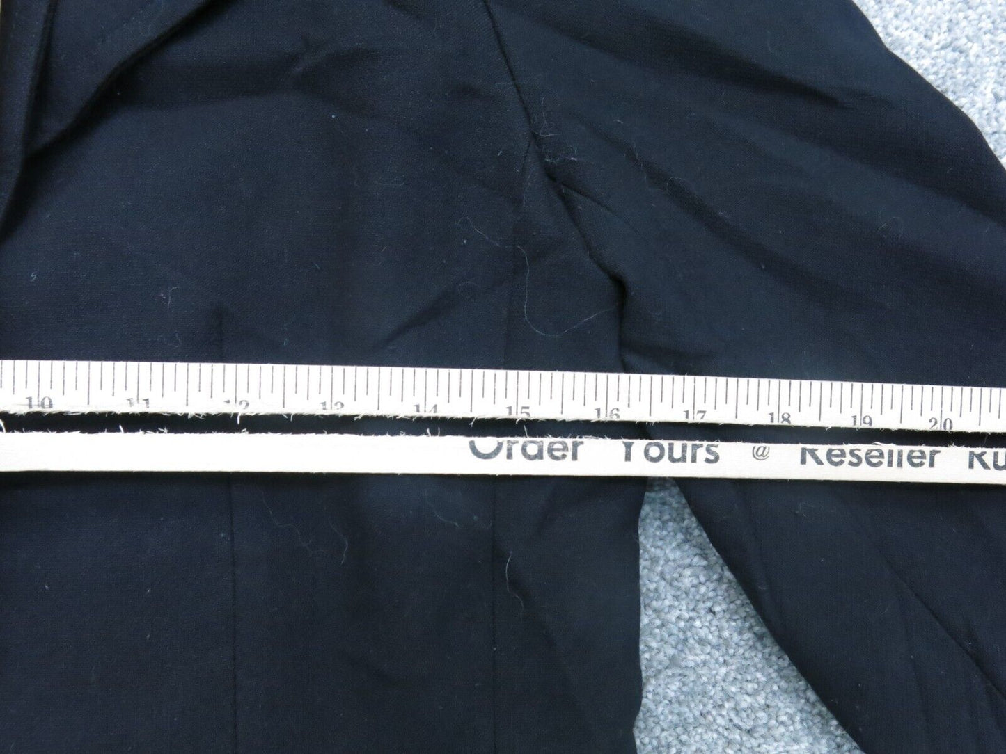 Talbots Womens Blazer Coat Long Sleeves 2 Button Solid Black Size 8