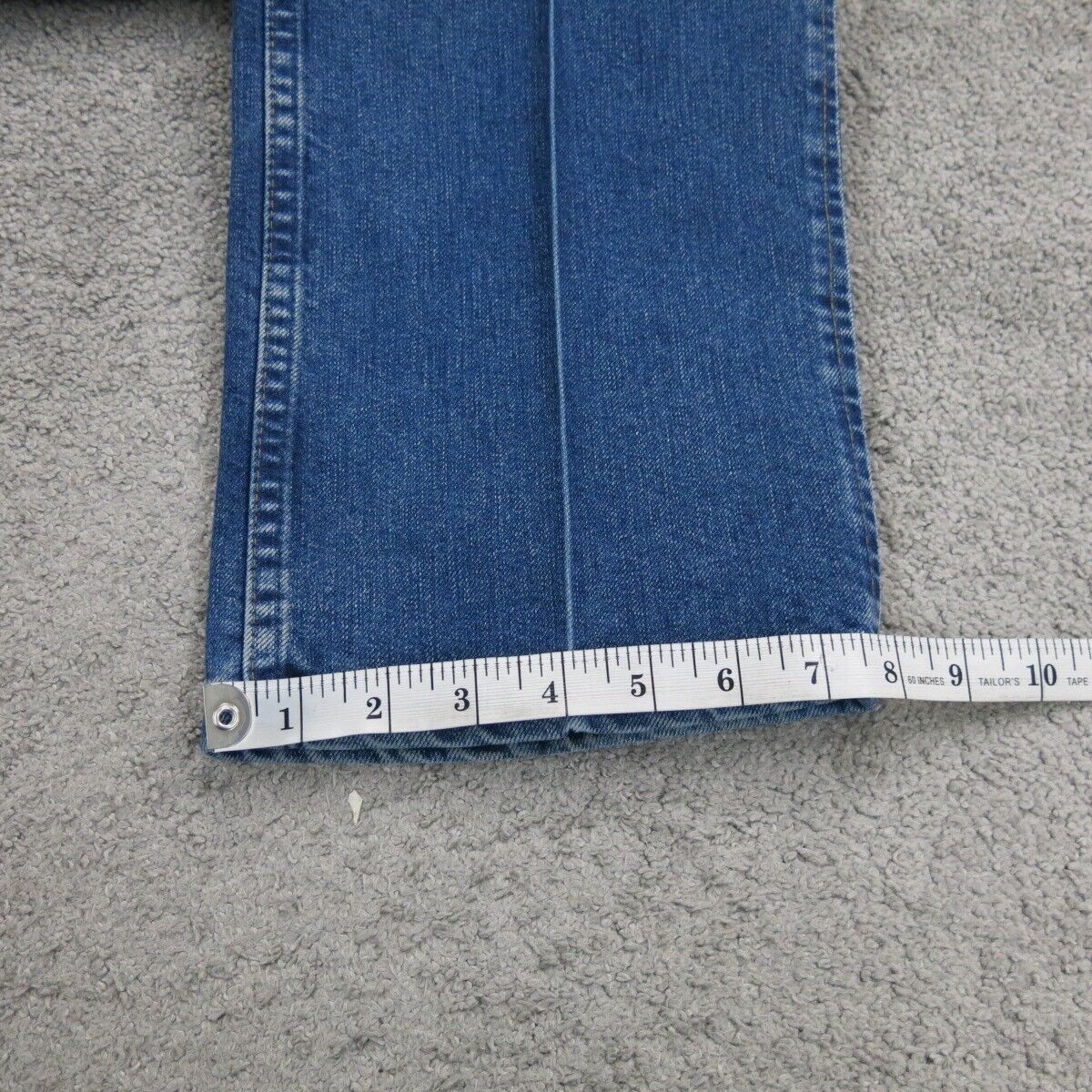 Wrangler Men Jeans Straight Leg Denim High Rise Cotton Pockets Blue Size W38XL34