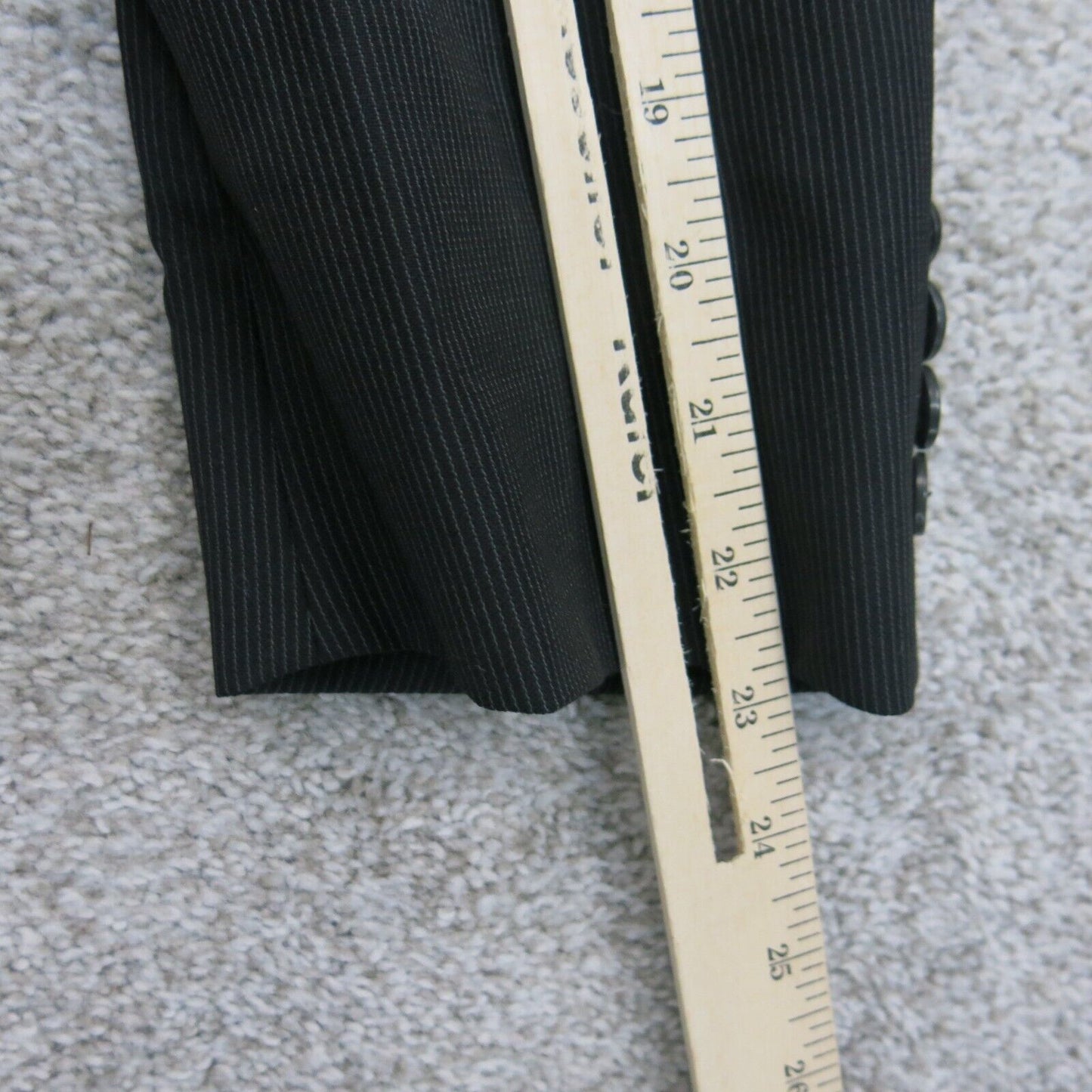 Calvin Klein Men Blazer Jacket 100% Cotton Long Sleeve 2 Button Black Size 40L