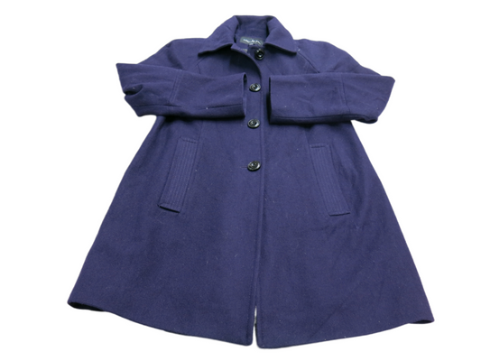 London Fog Men Coat Long Long Sleeve Pocket Blue Size Medium
