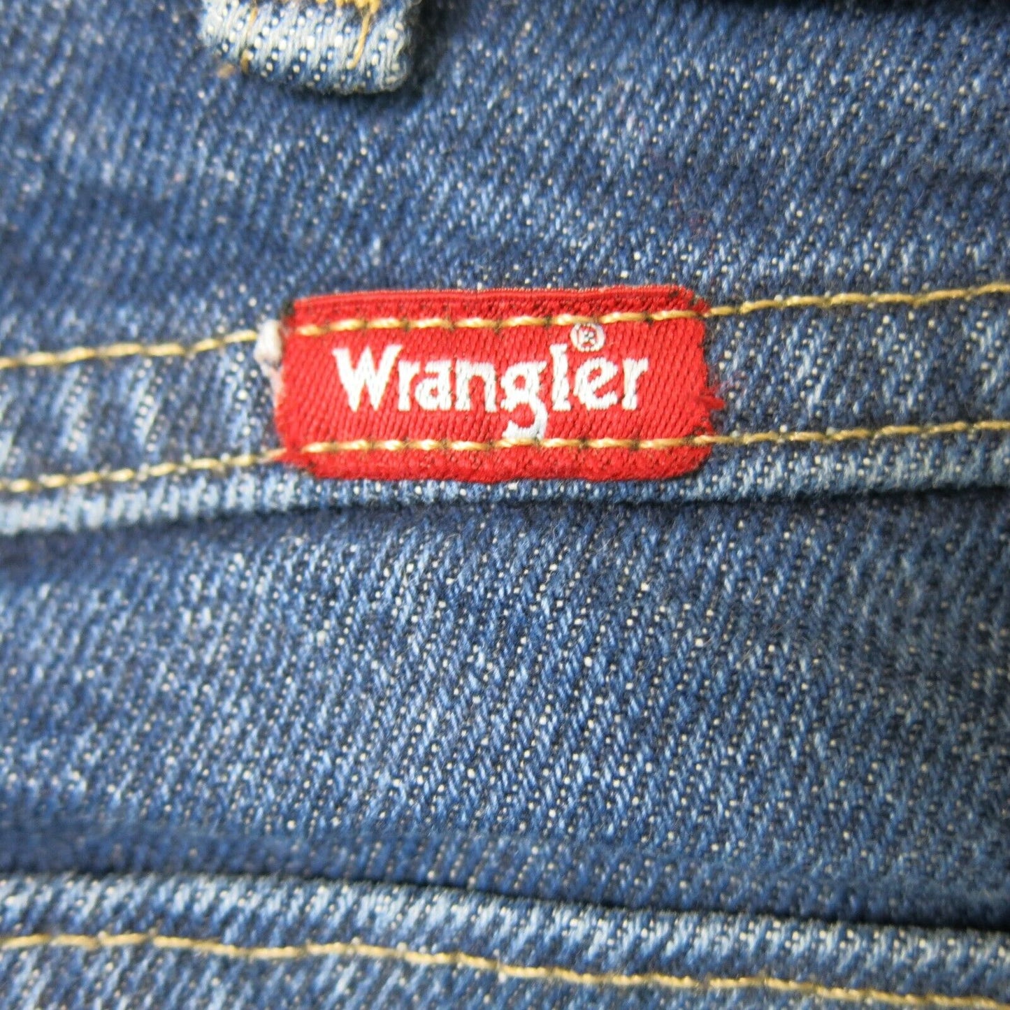 Wrangler Mens Jeans Straight Leg Denim Mid Rise 5 Pockets Blue Size W36XL32