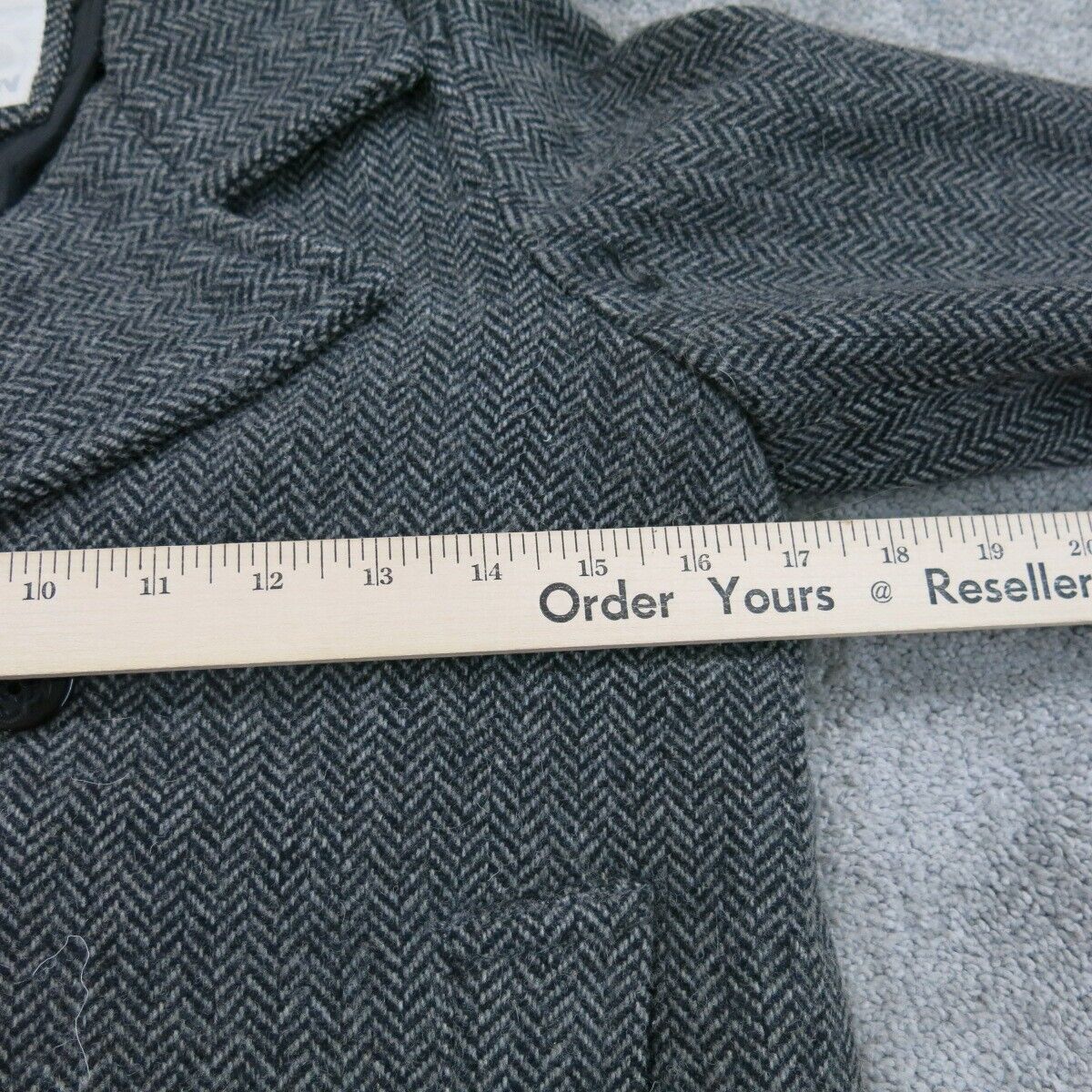 Womens Pea Coat Long Sleeve Double Breasted 2 Hand Pocket Black Size Small