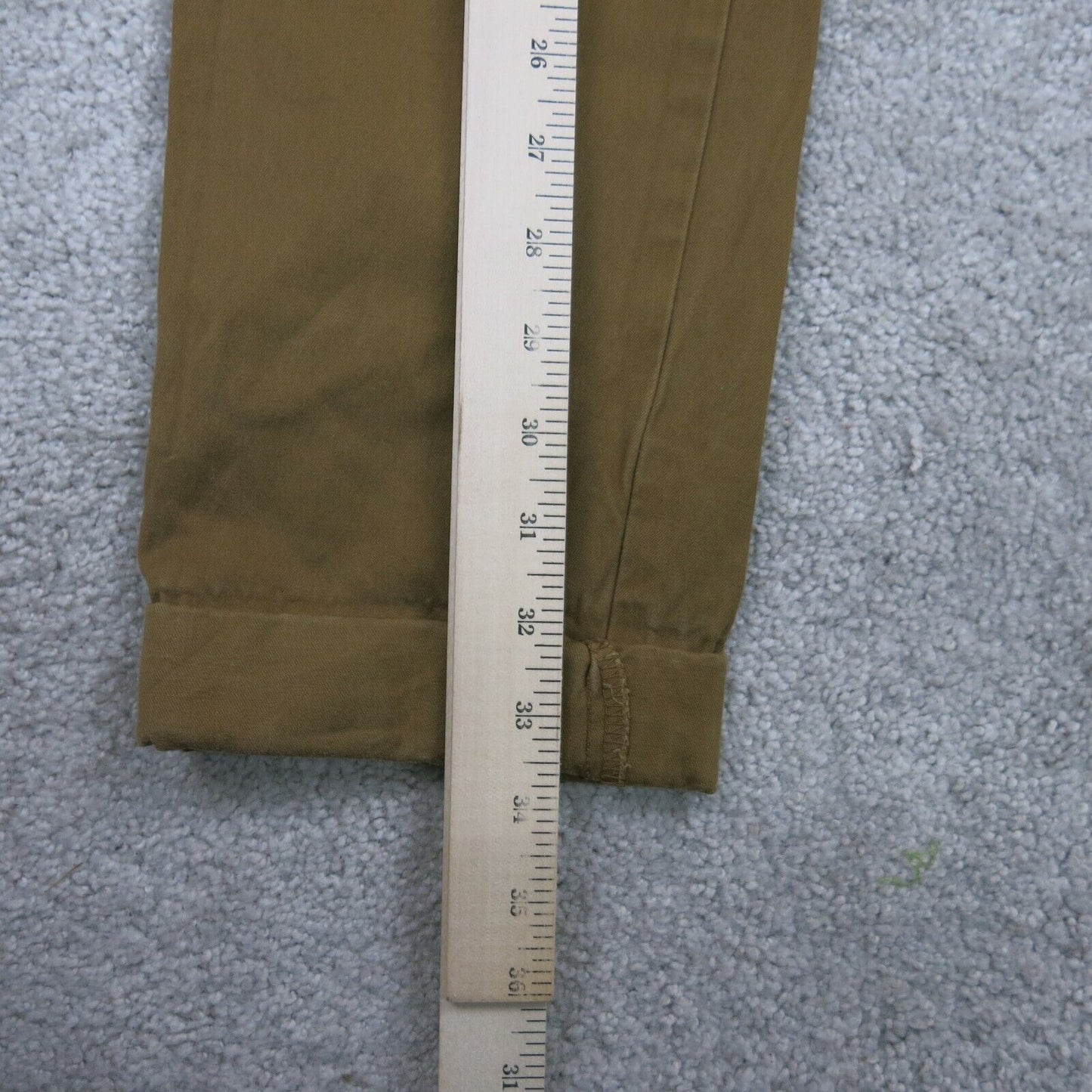 GAP Mens Pant Slim Straight Leg Chino Low Rise Pockets Gold Blown Size W28XL30