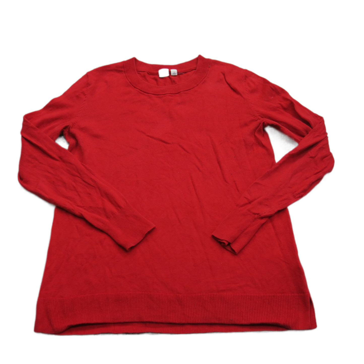 Gap Womens Pullover Knitted Sweater Long Sleeve Crew Neck Red Size Small