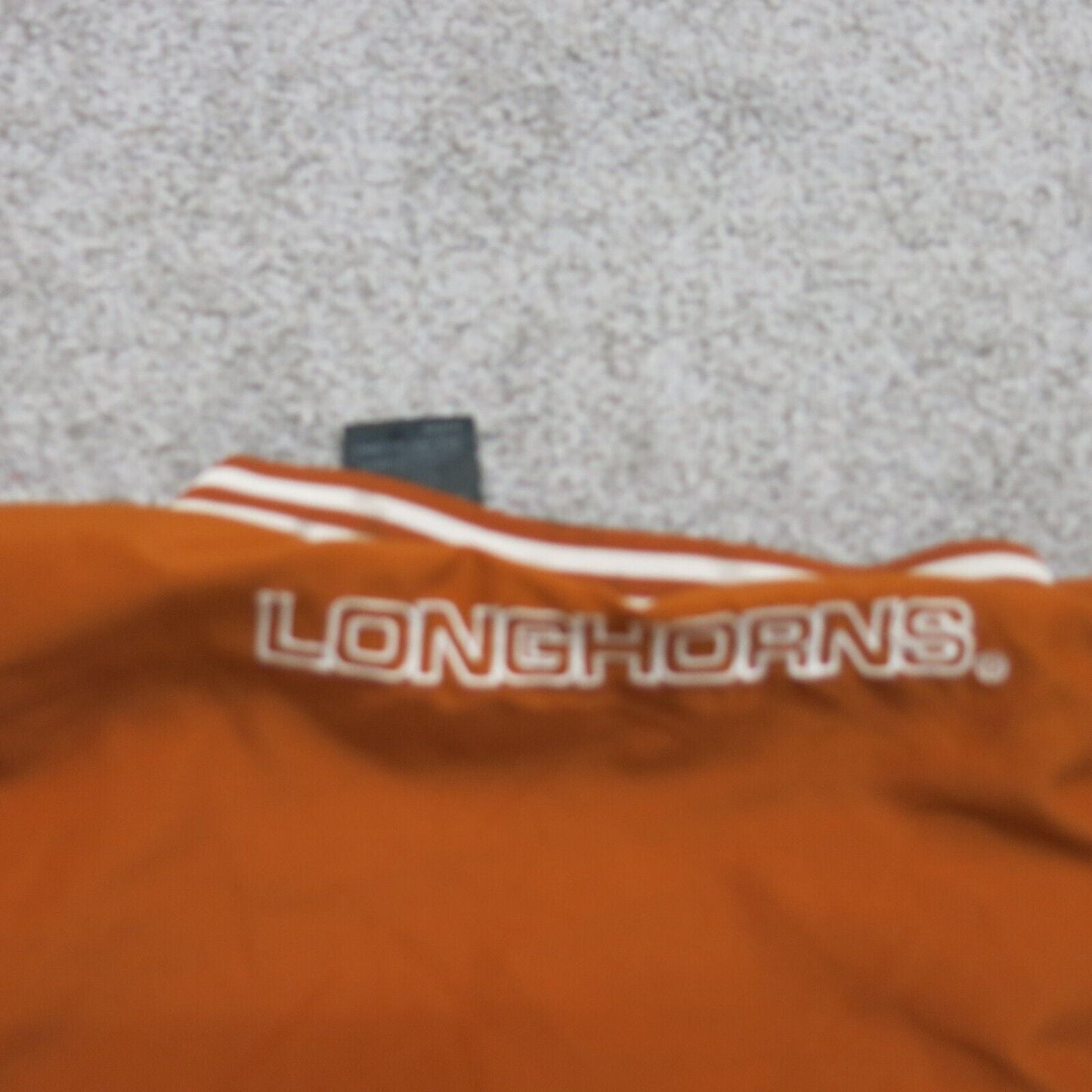 Texas Mens Sports V Neck Coat Longhorns Team Athletics Stretch Orange Size 2XL