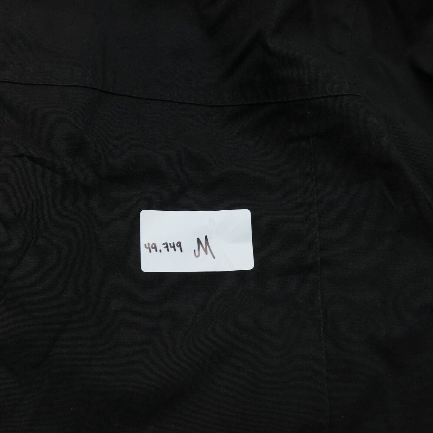 London Fog Mens Hooded Coat Full Zip Up Long Sleeves Pockets Black Size XL Reg