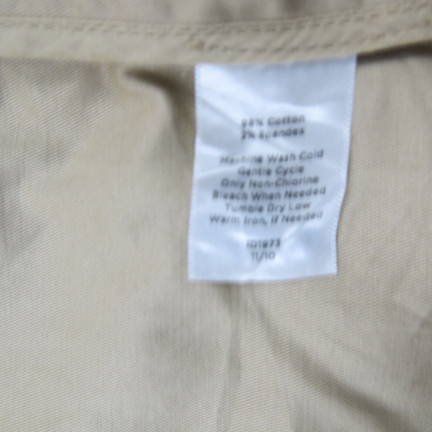 Talbots army Ruffled Blazer Jacket Open Front Long Sleeves Pockets Beige Size 6P