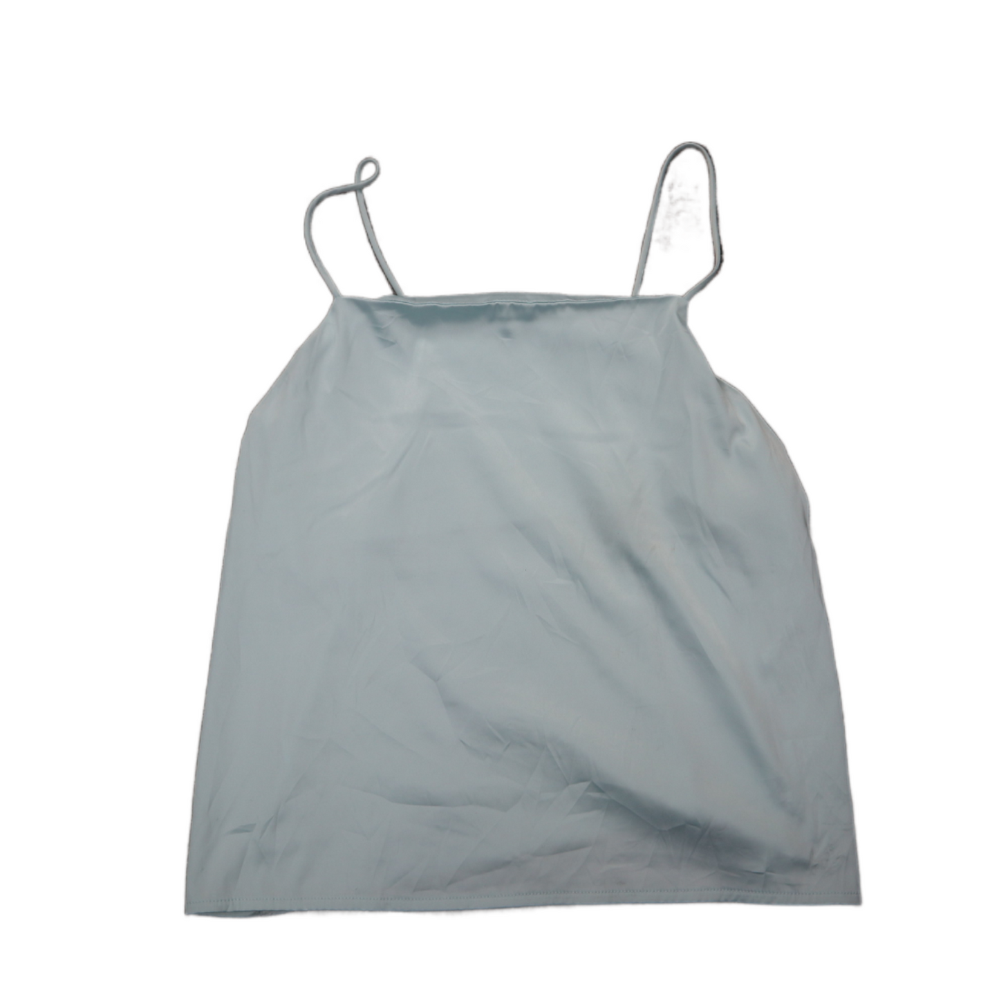 Zara Womens Camisole Tank Tops Spaghetti Strap Solid Light Blue Size Small