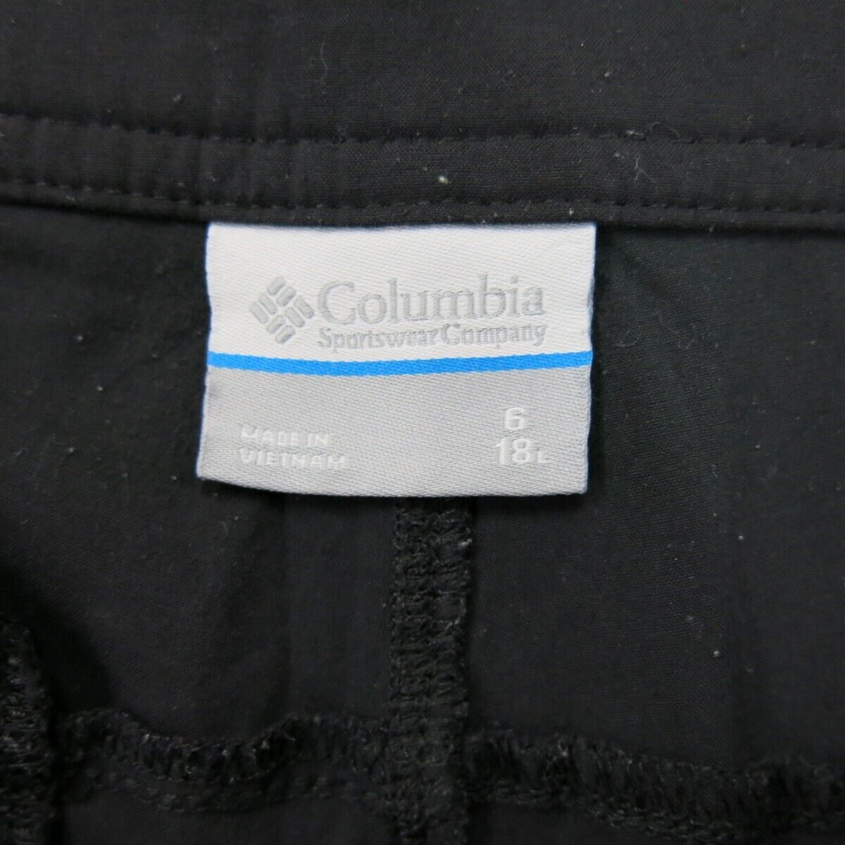 Columbia Womens Activewear Sweatpant Mid Rise Elastic Waist Black Size W6XL18