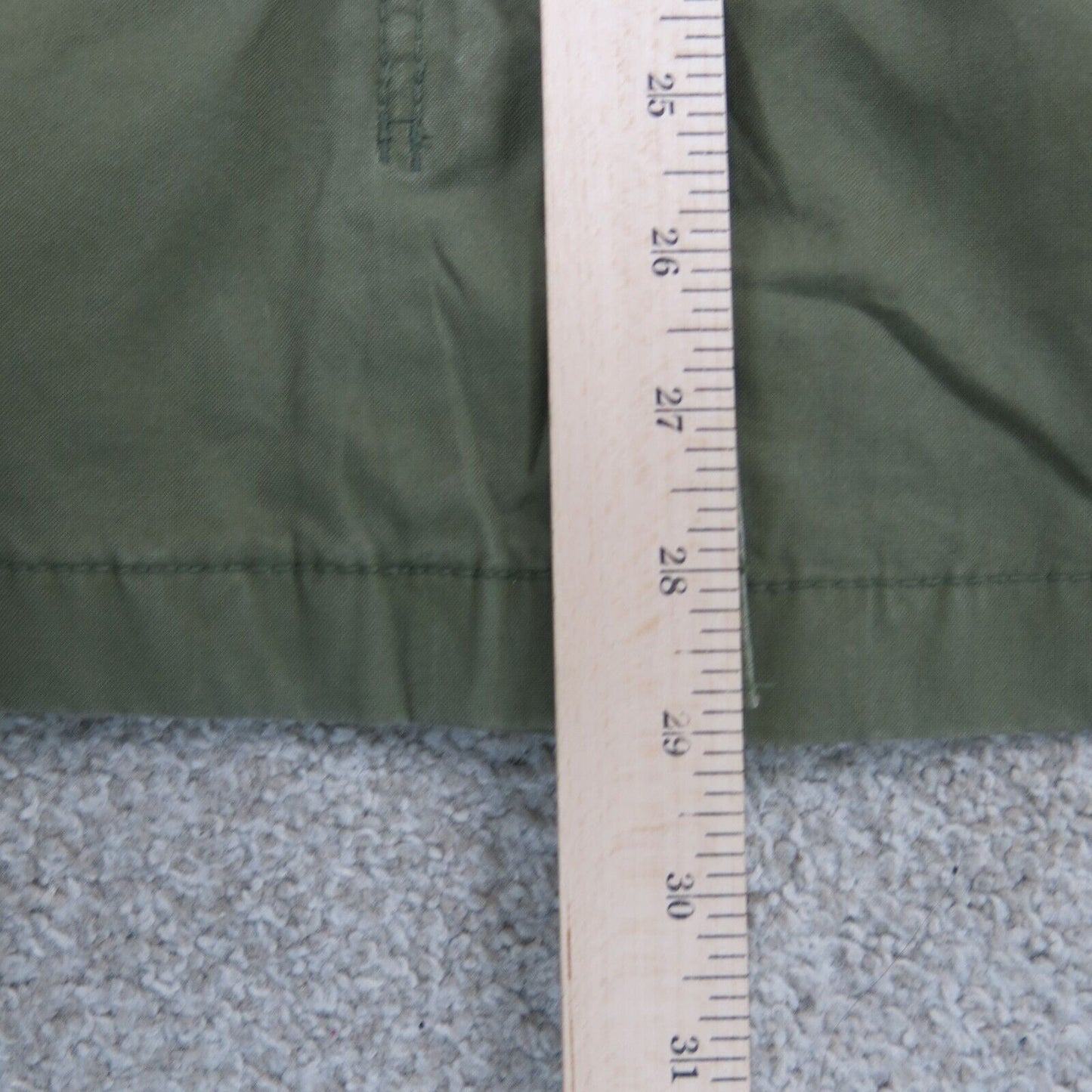 Old Navy Womens Utility Vest Jacket Mock Neck Sleeveless Pockets Green Size S/P