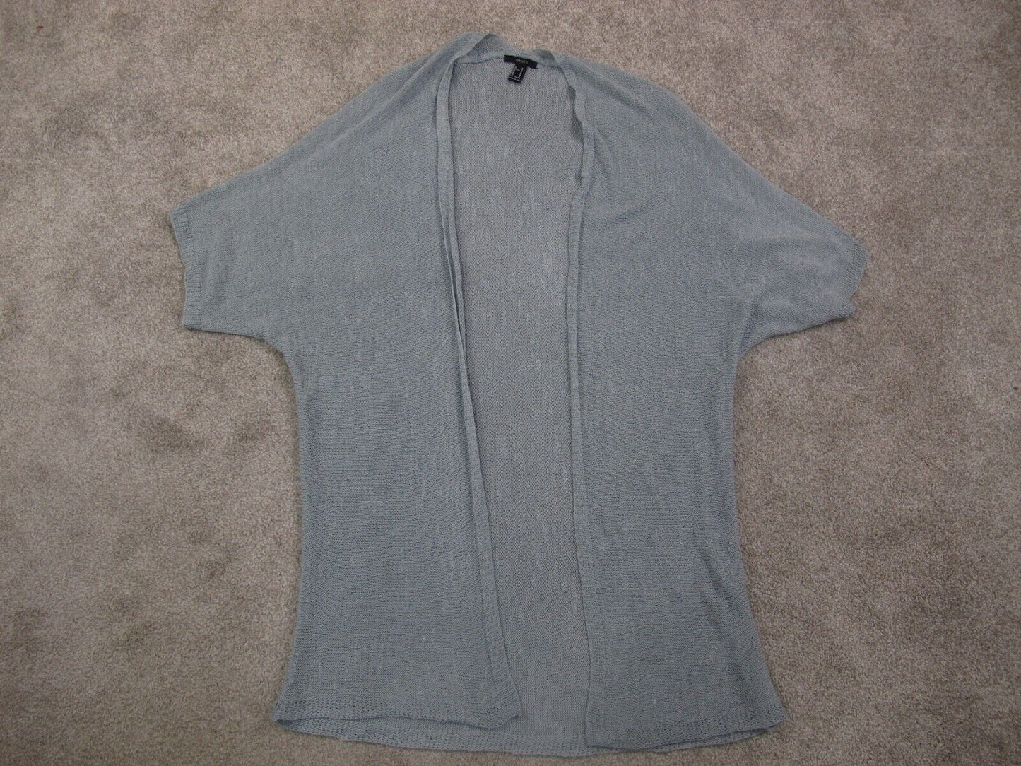Forever21 Womens Cardigan Sweater Open Front Long Sleeves Blue Size Medium