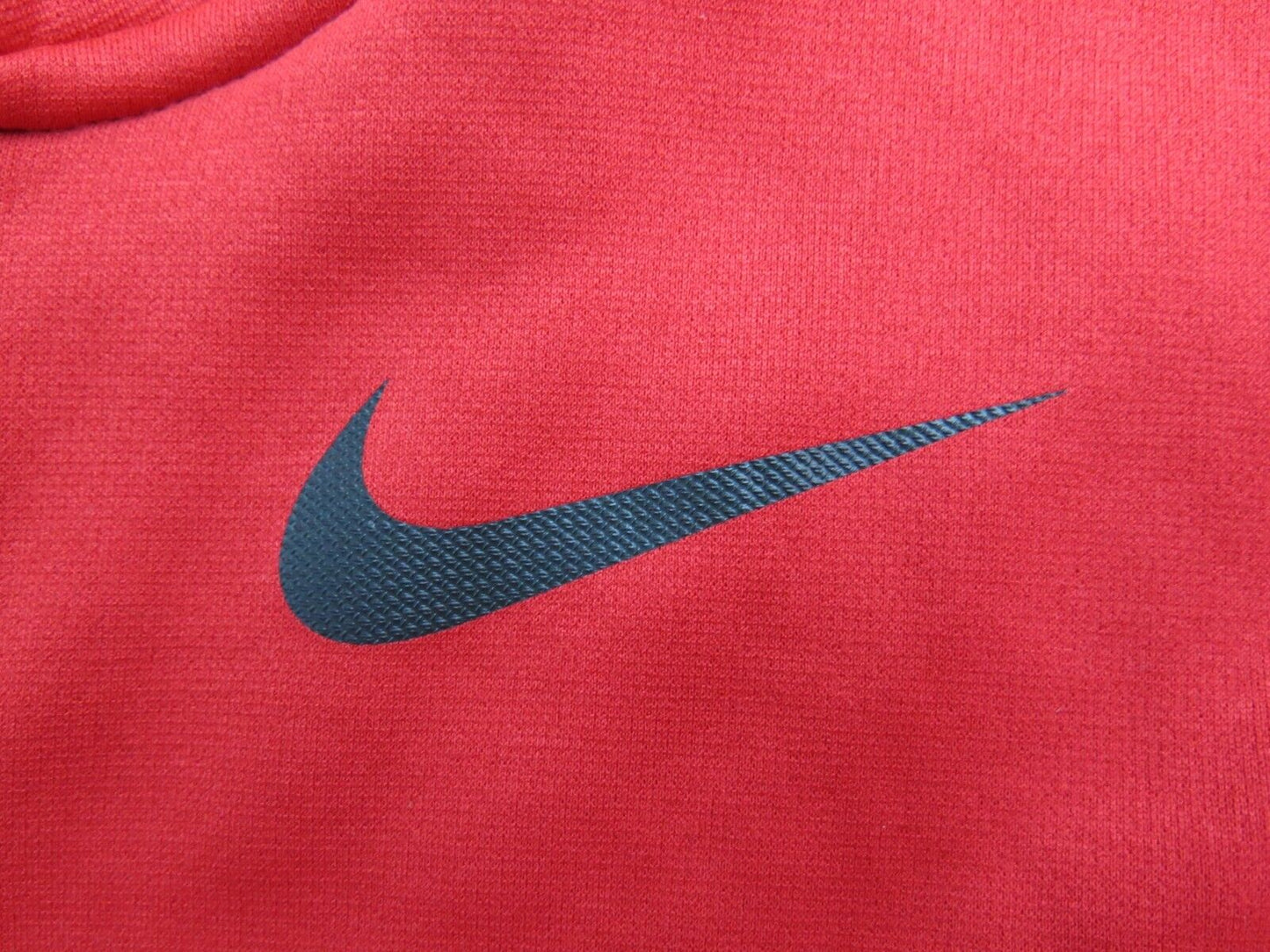 Nike Dri Fit Mens Sweatshirt 1/4 Pullover  Long Sleeve Mock Neck Red Size Small